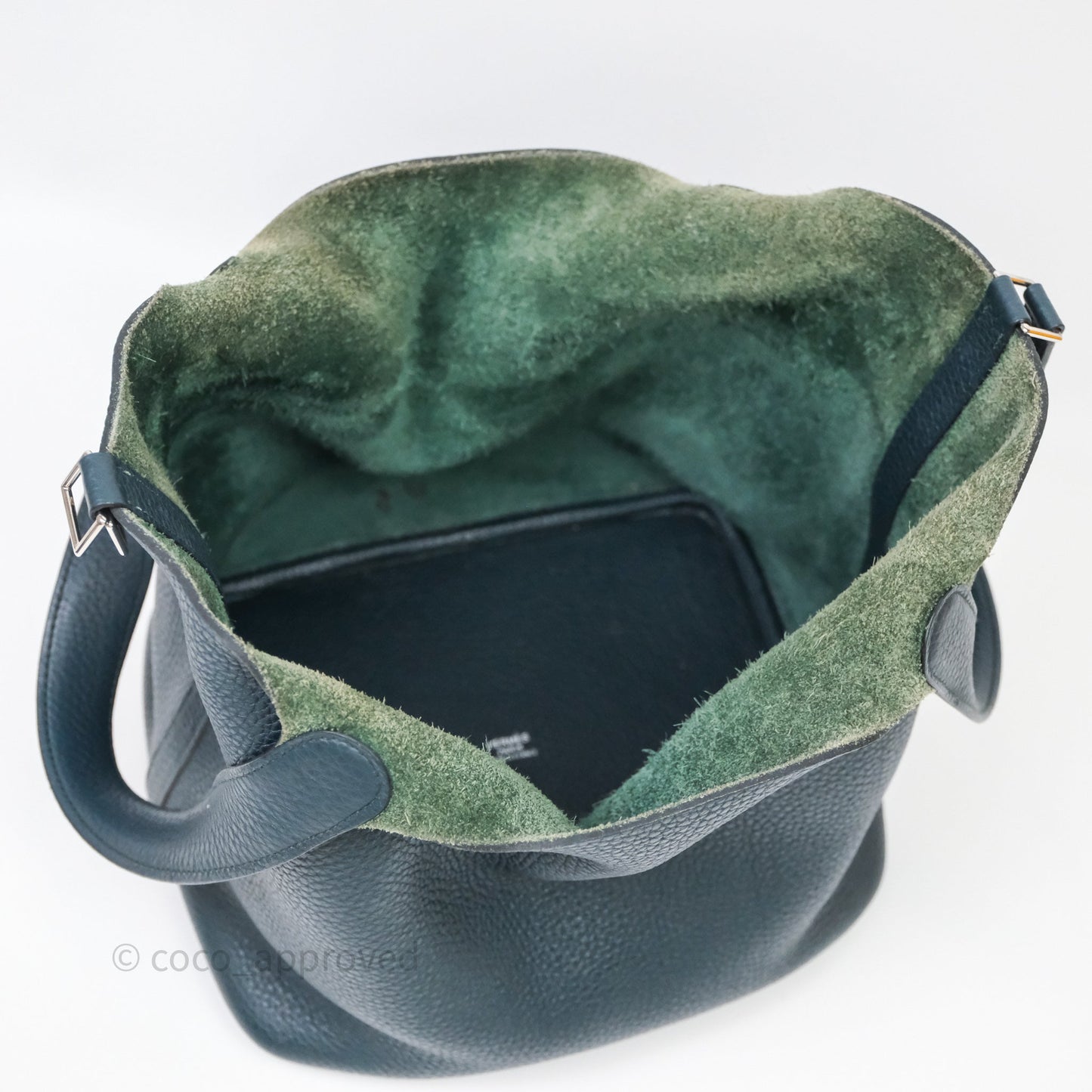 Hermès Picotin 22 Vert Cyprès 6O Clemence Palladium Hardware