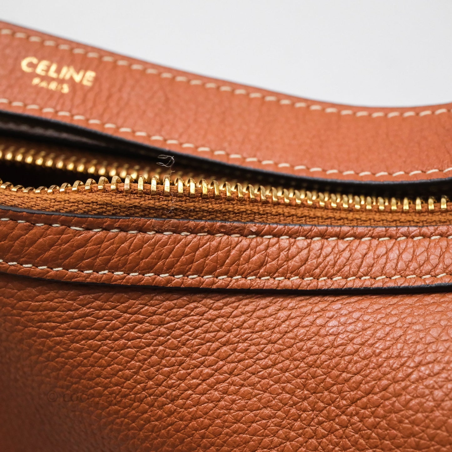 Celine Medium Heloïse Bag In Supple Gained Calfskin Tan