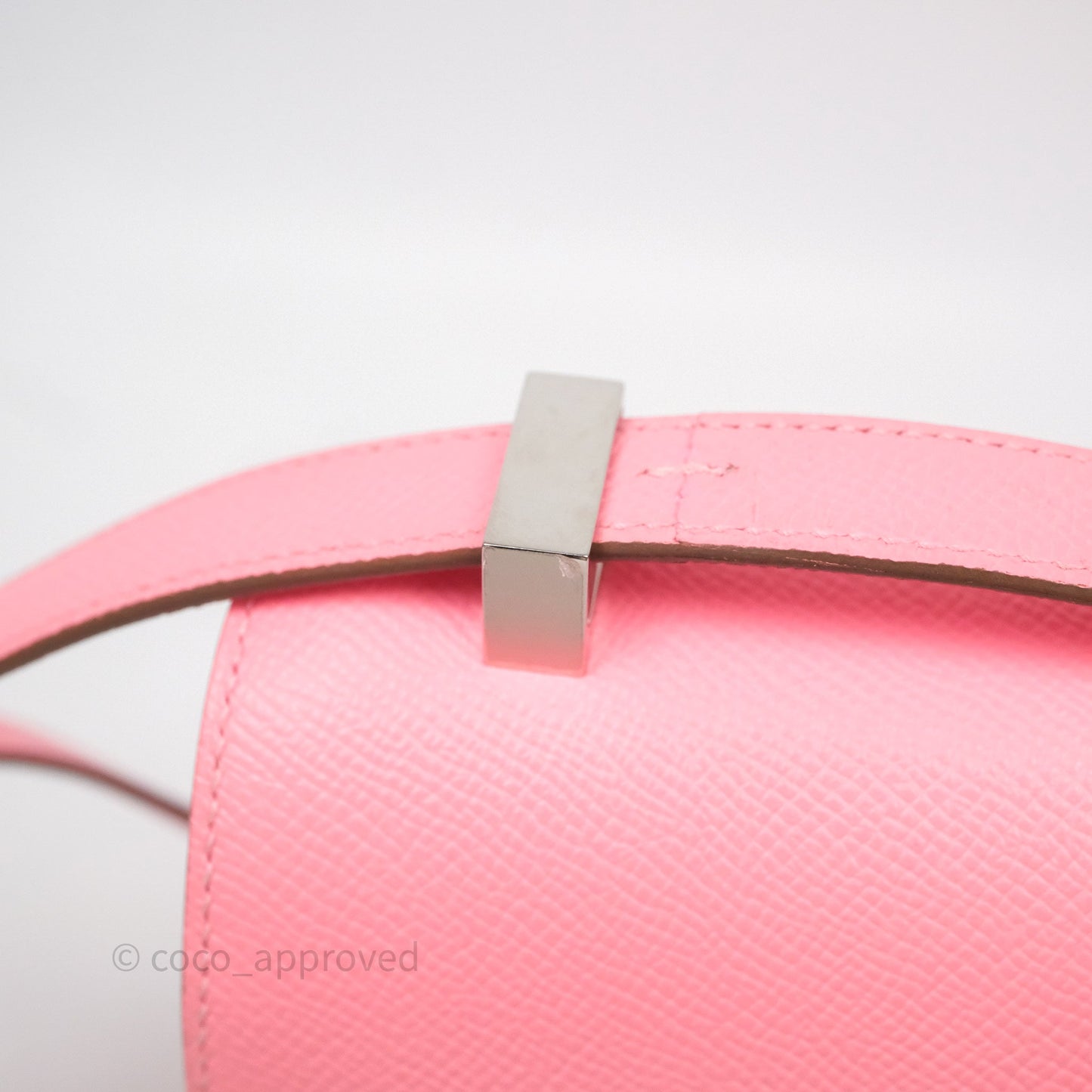 Hermès Constance 24 Rose Confetti Epsom Palladium Hardware