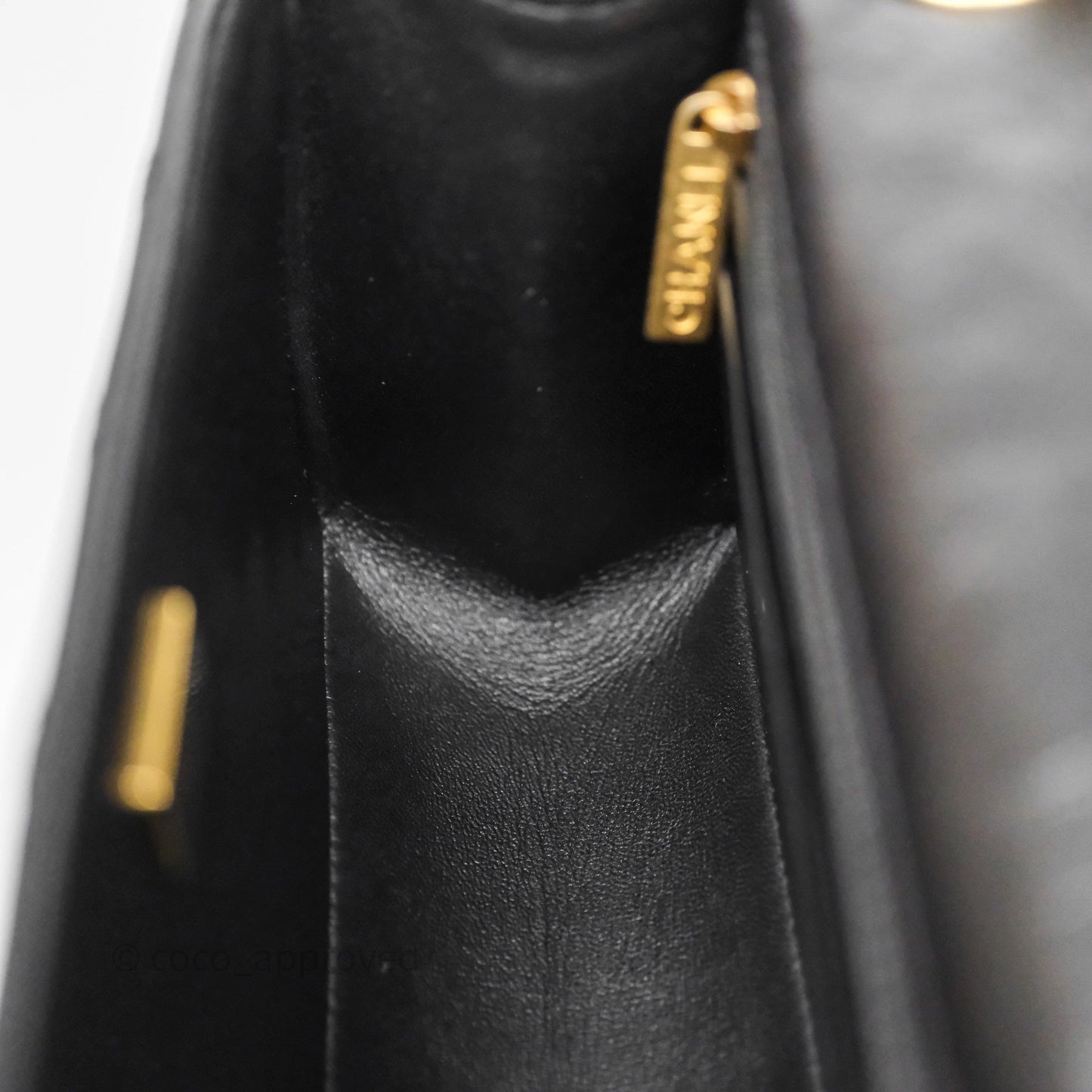 Chanel Mini Reissue 224 Quilted Black Aged Calfskin Aged Gold Hardware