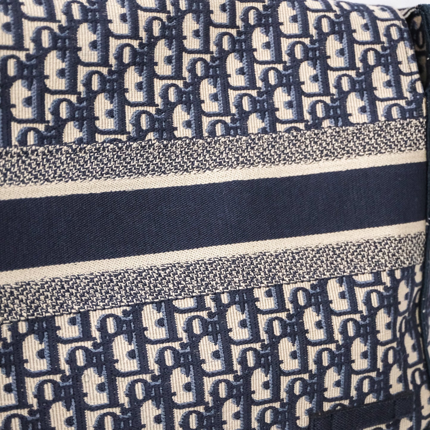 Christian Dior Medium DiorCamp Messenger Bag Oblique Embroidery Blue