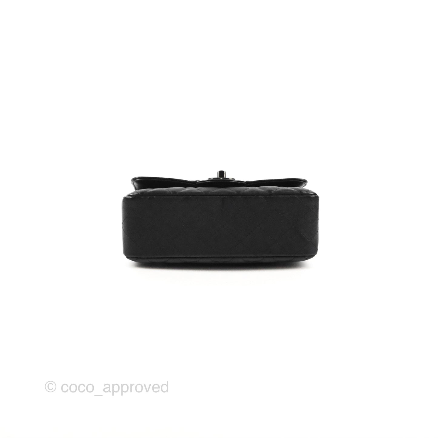 Chanel Quilted Mini Rectangular Flap So Black Crumpled Calfskin
