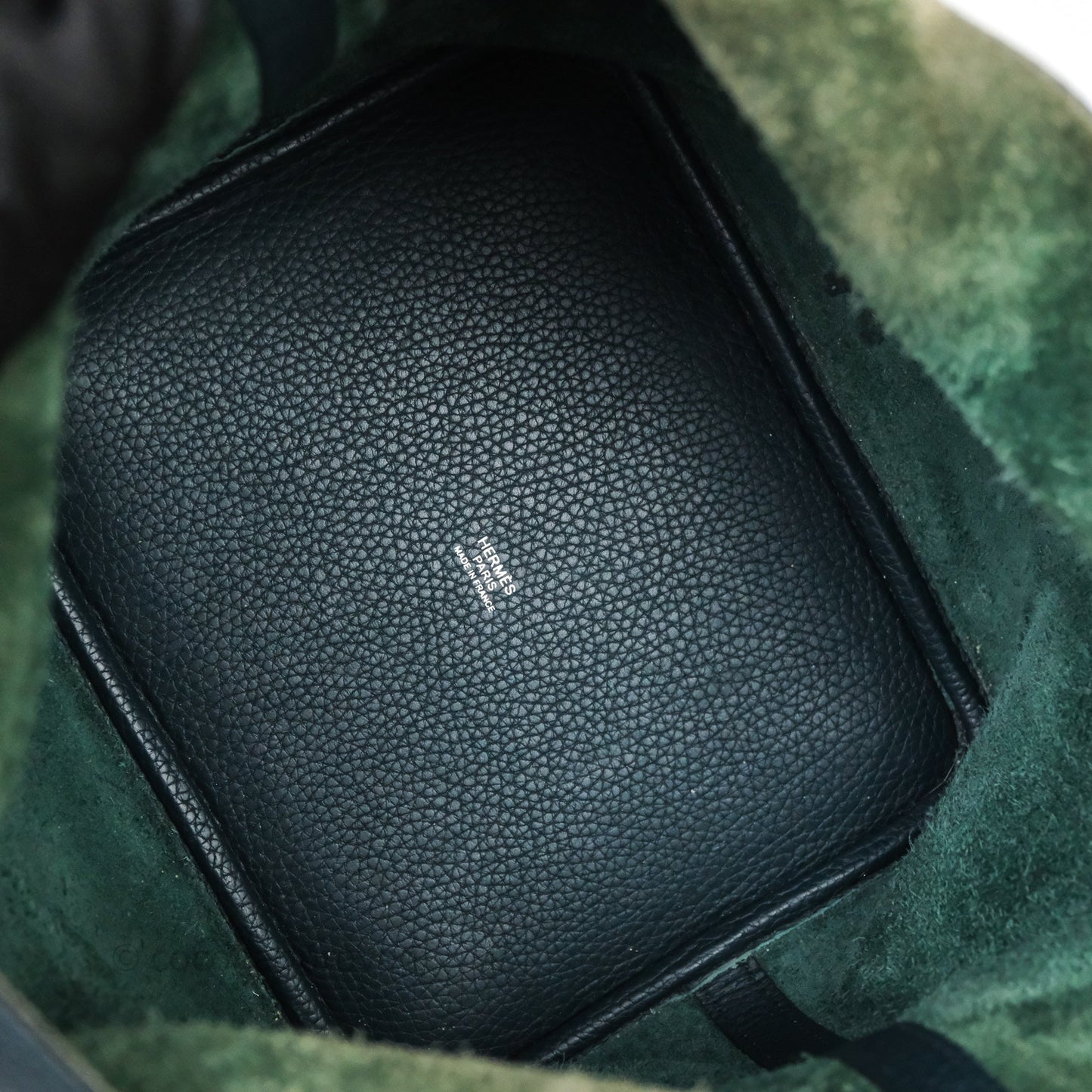 Hermès Picotin 22 Vert Cyprès 6O Clemence Palladium Hardware