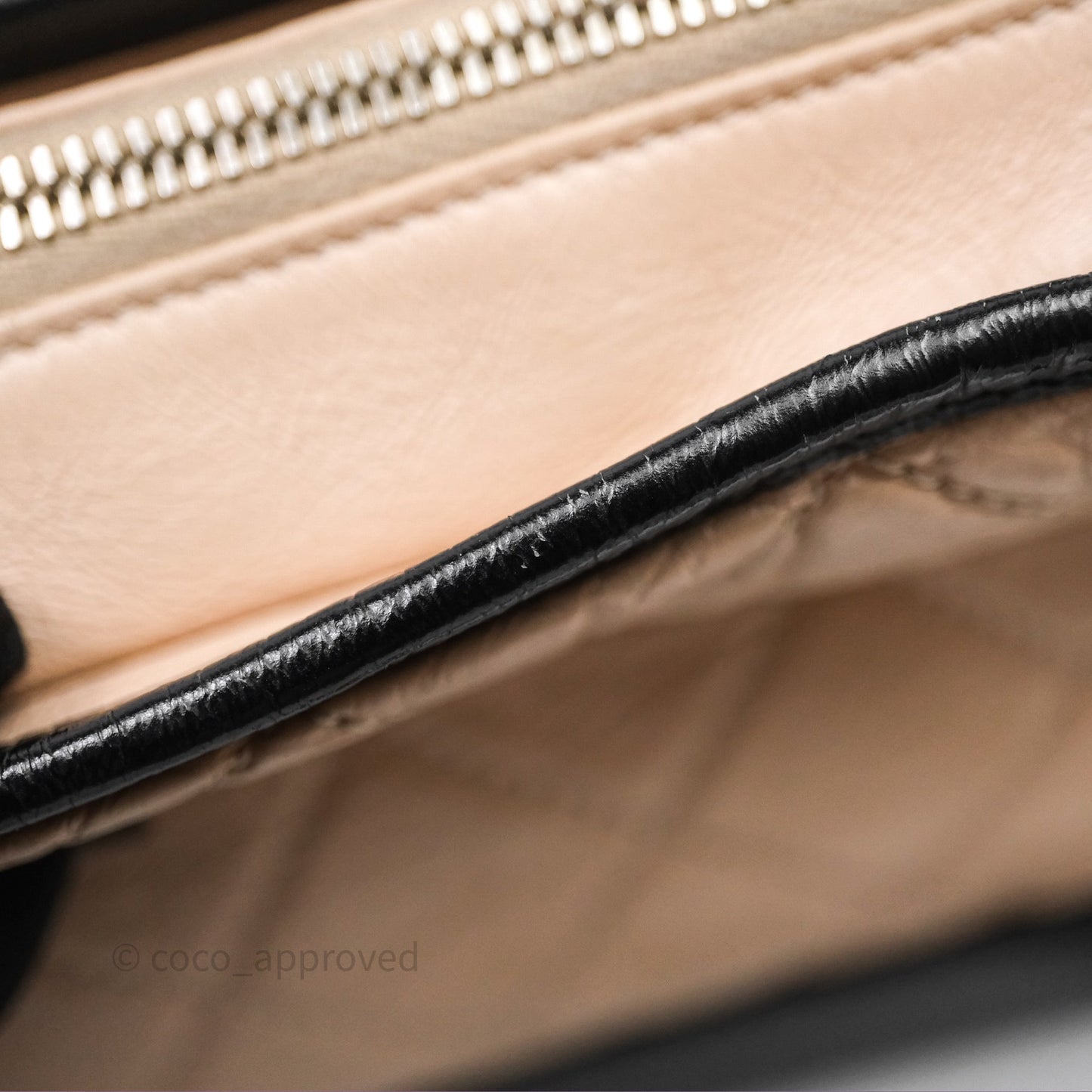 Chanel Small Gabrielle Hobo Quilted Black Beige Aged Calfskin
