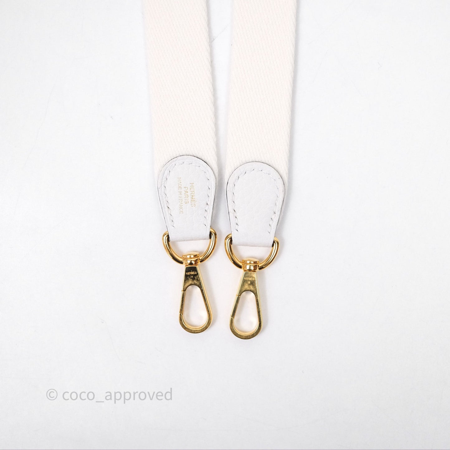 Hermès Mini Evelyne 16 New White 0U Clemence Gold Hardware