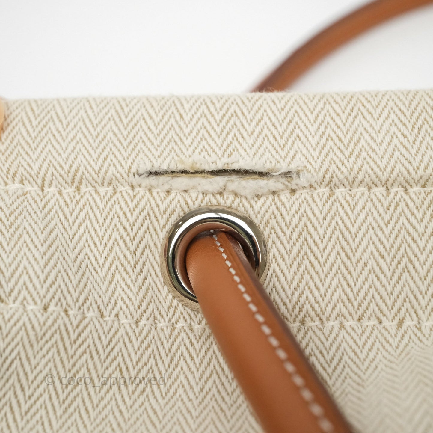 Hermès Aline Canvas Tote Bag