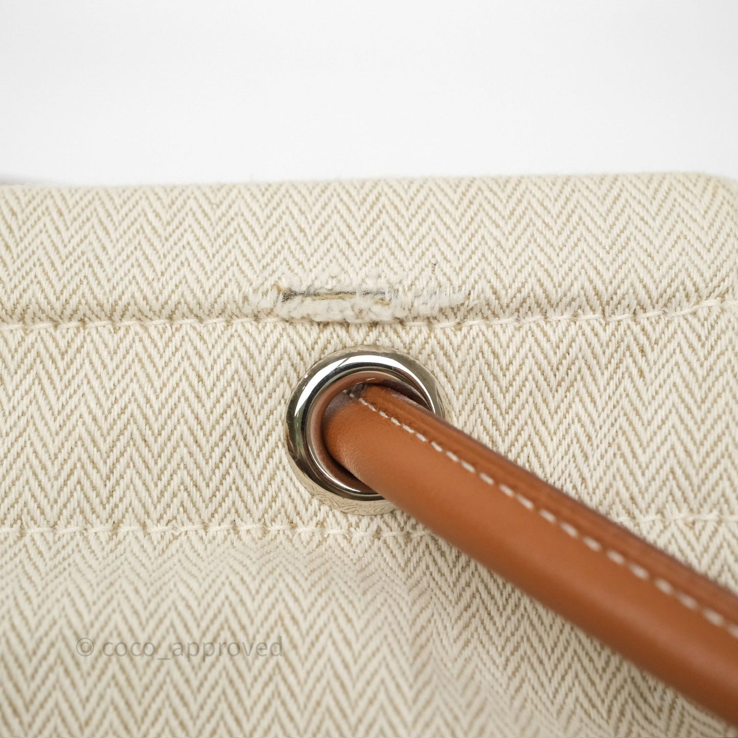 Hermès Aline Canvas Tote Bag