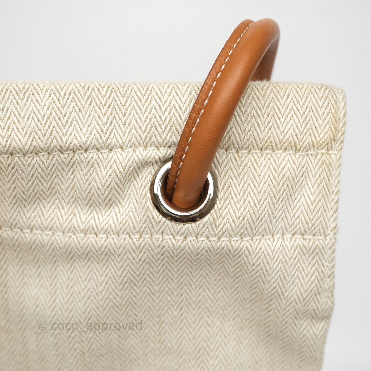 Hermès Aline Canvas Tote Bag