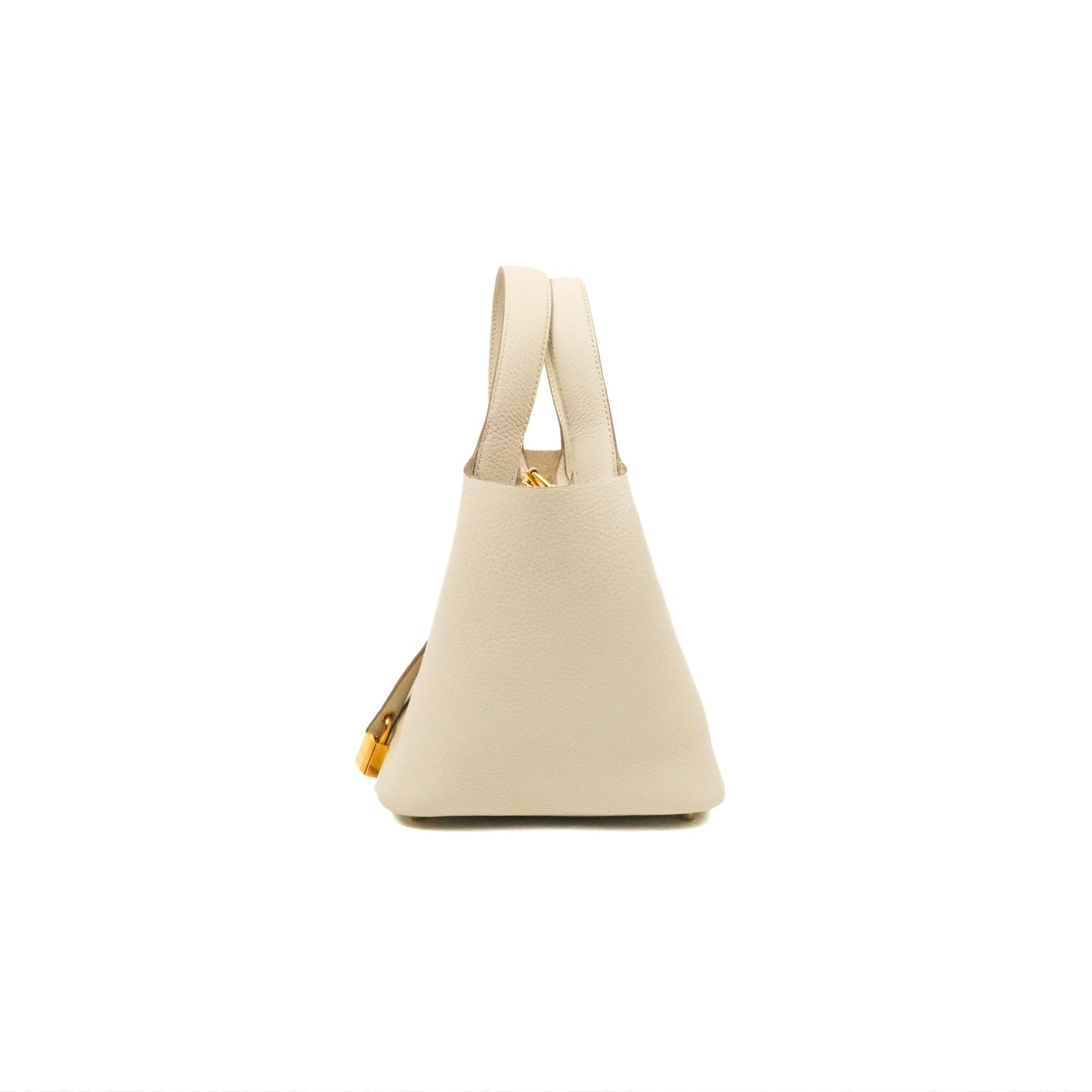 Hermès Picotin Lock 18 Craie Taurillon Clemence Gold Hardware