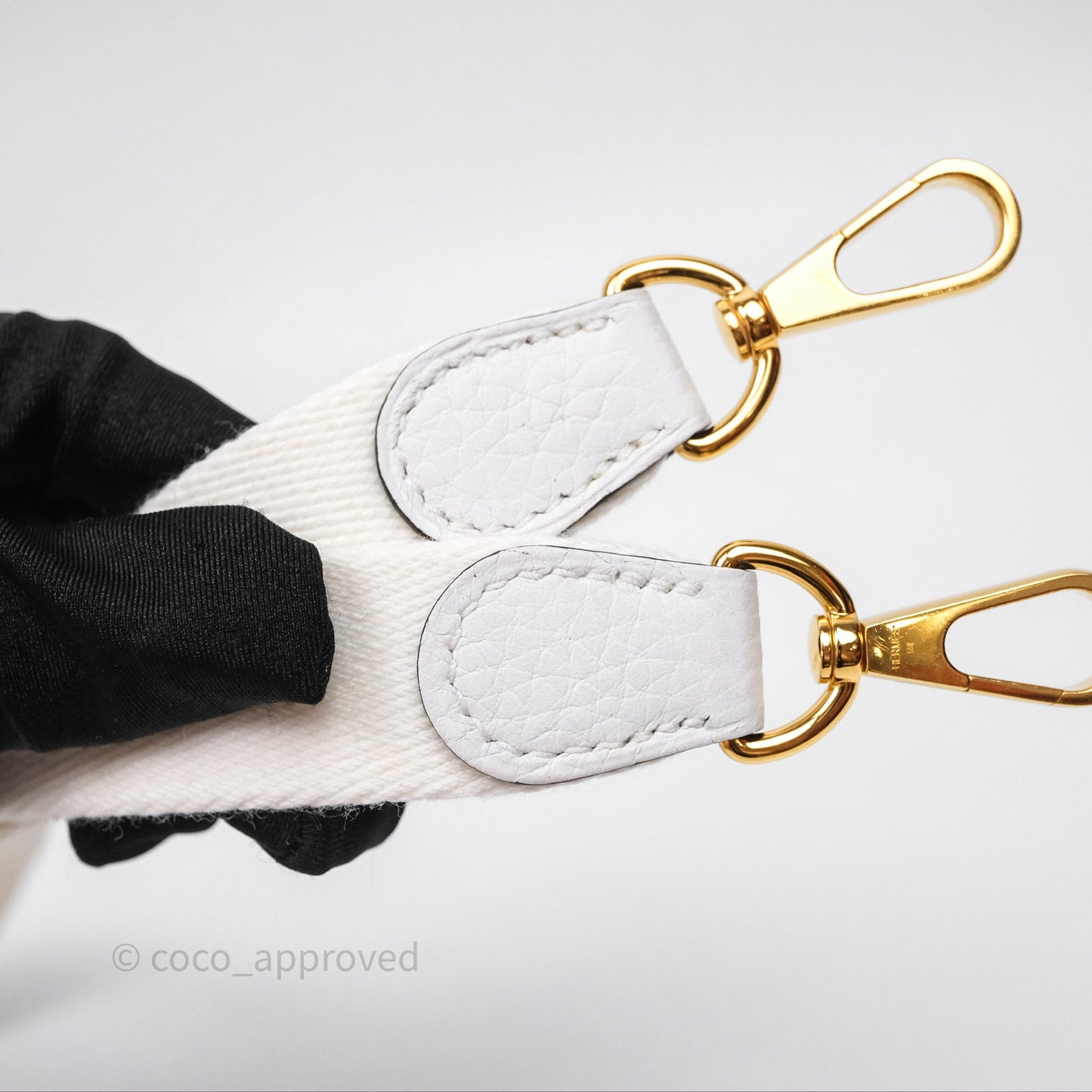 Hermès Mini Evelyne 16 New White 0U Clemence Gold Hardware