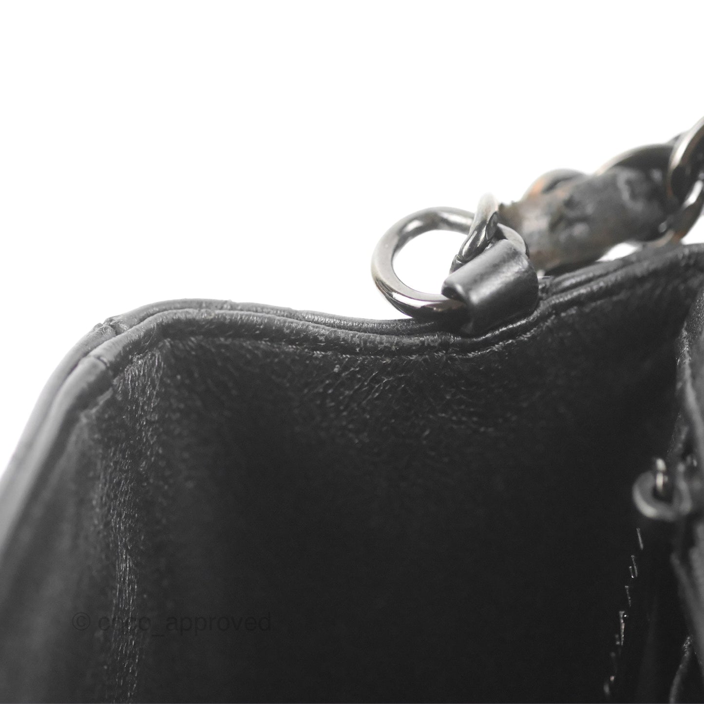 Chanel Quilted Mini Rectangular Flap So Black Crumpled Calfskin