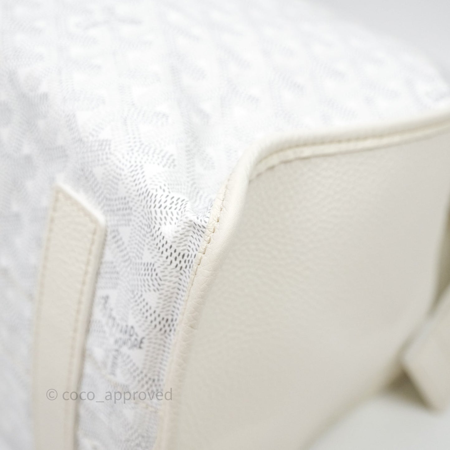 Goyard Goyardine White Sac Hardy PM