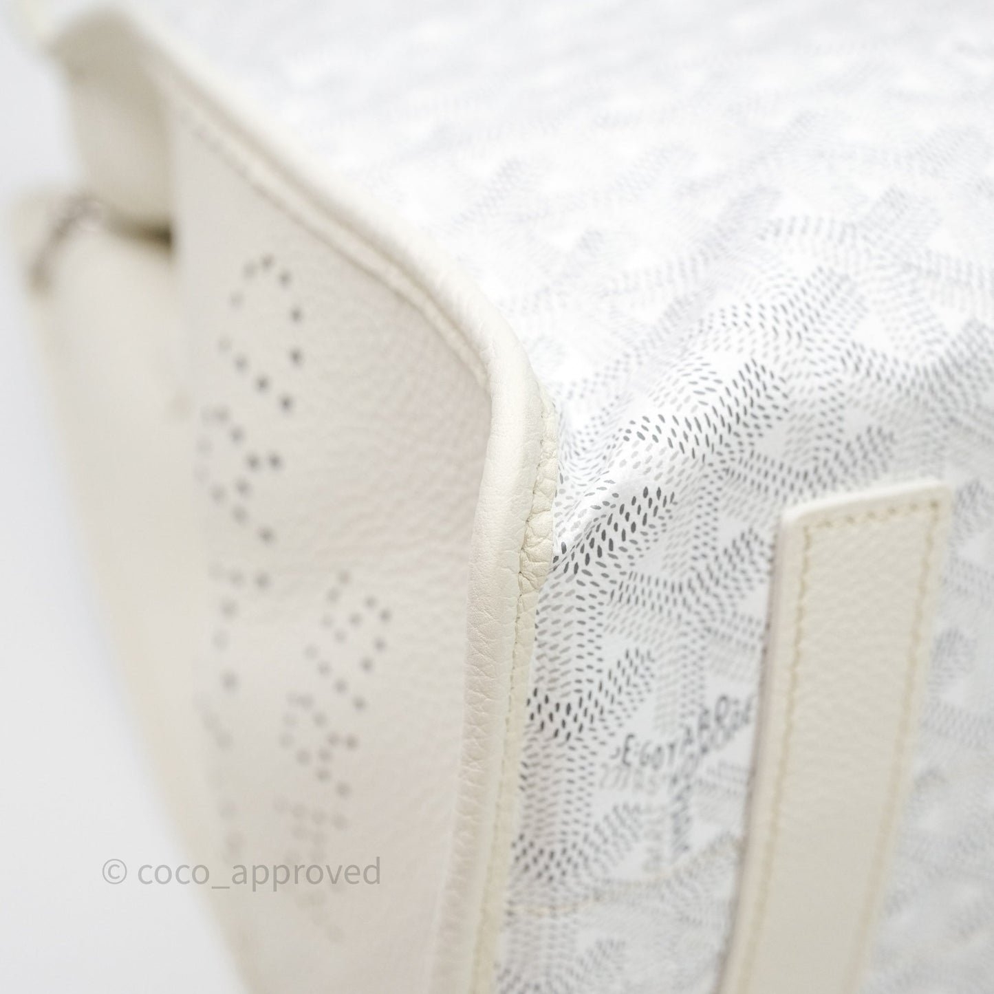 Goyard Goyardine White Sac Hardy PM