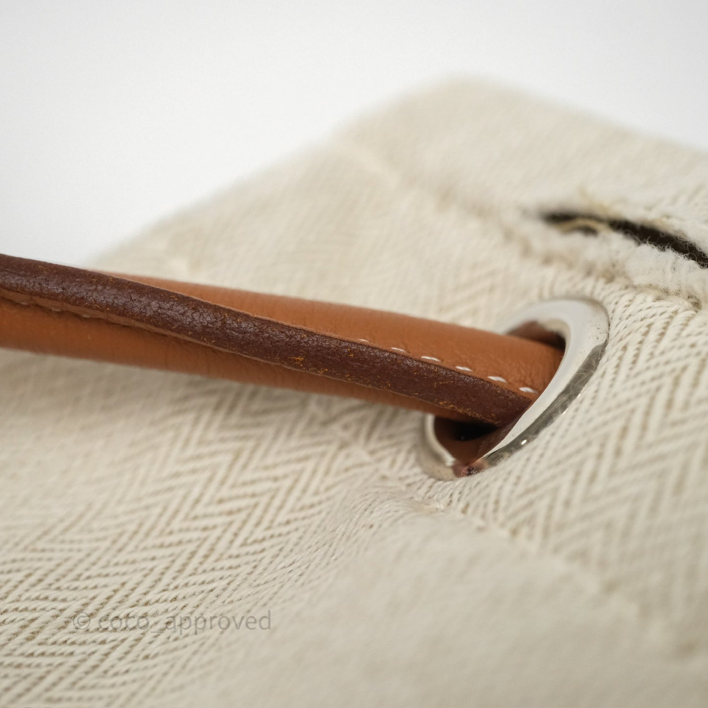 Hermès Aline Canvas Tote Bag