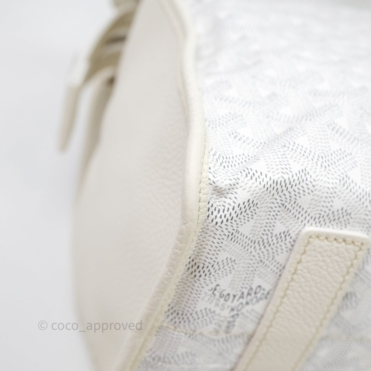 Goyard Goyardine White Sac Hardy PM