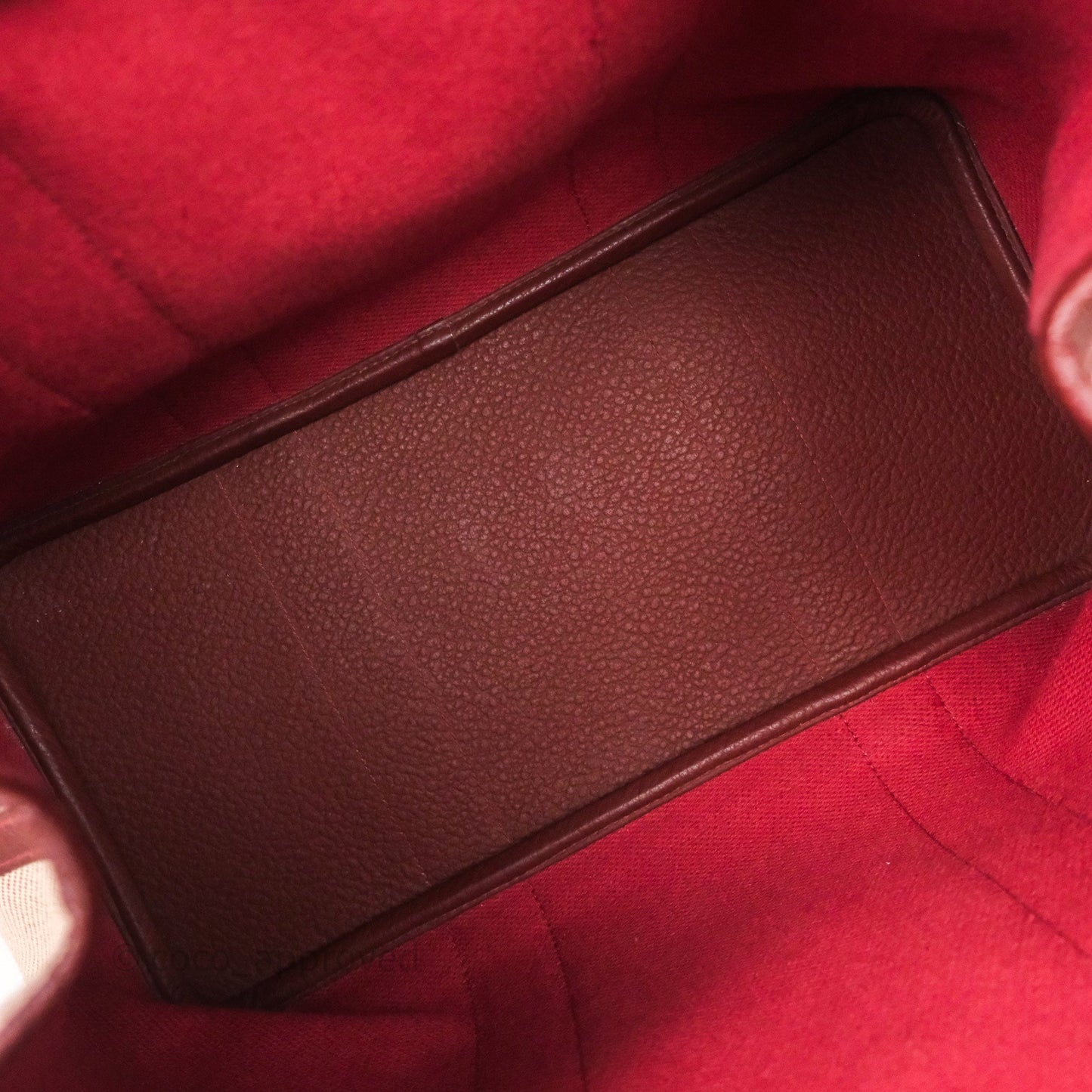 Hermes Garden Party 36 Ecru/ Rouge H 55 Palladium Hardware