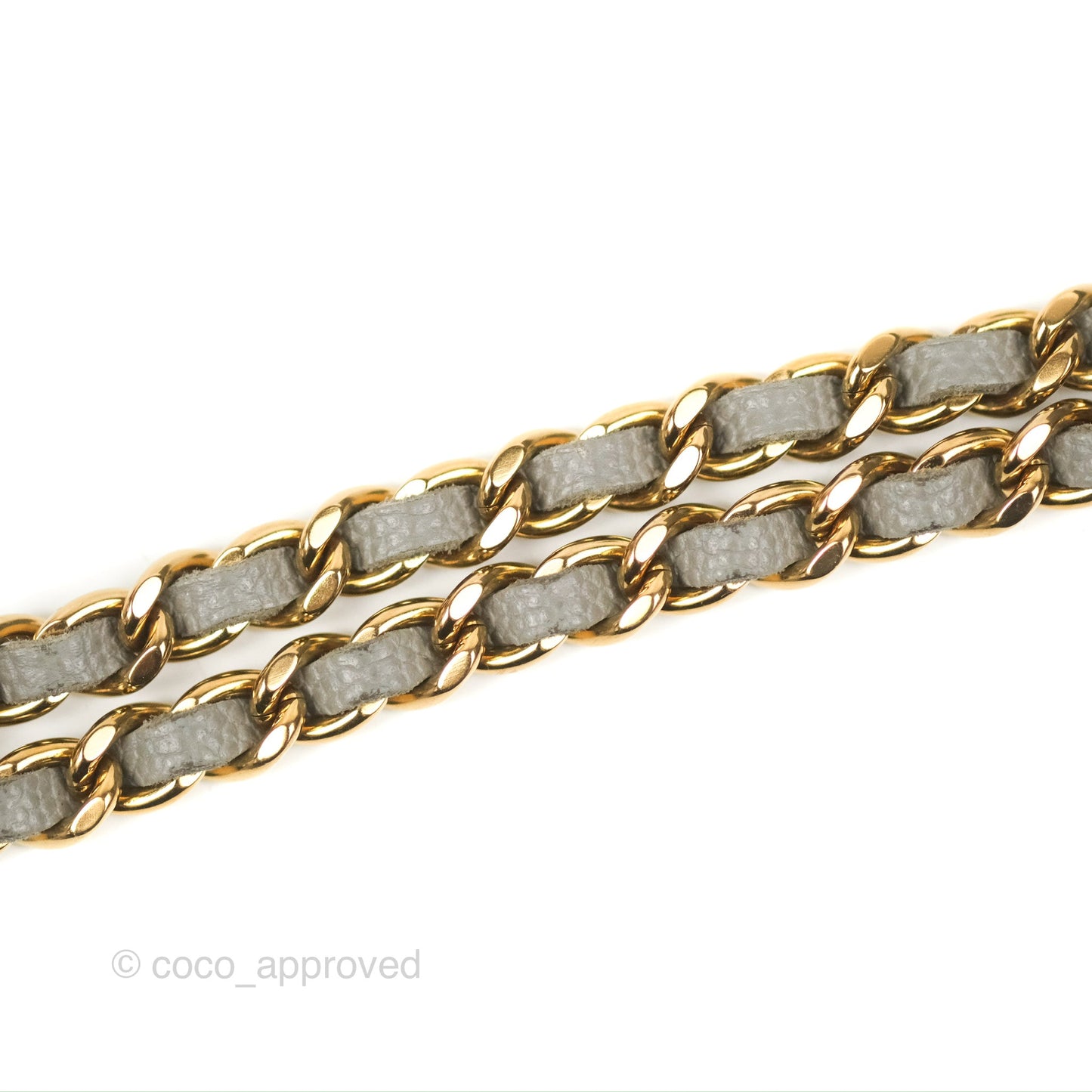 Chanel Quilted Classic Wallet on Chain WOC Grey Caviar Gold Hardware