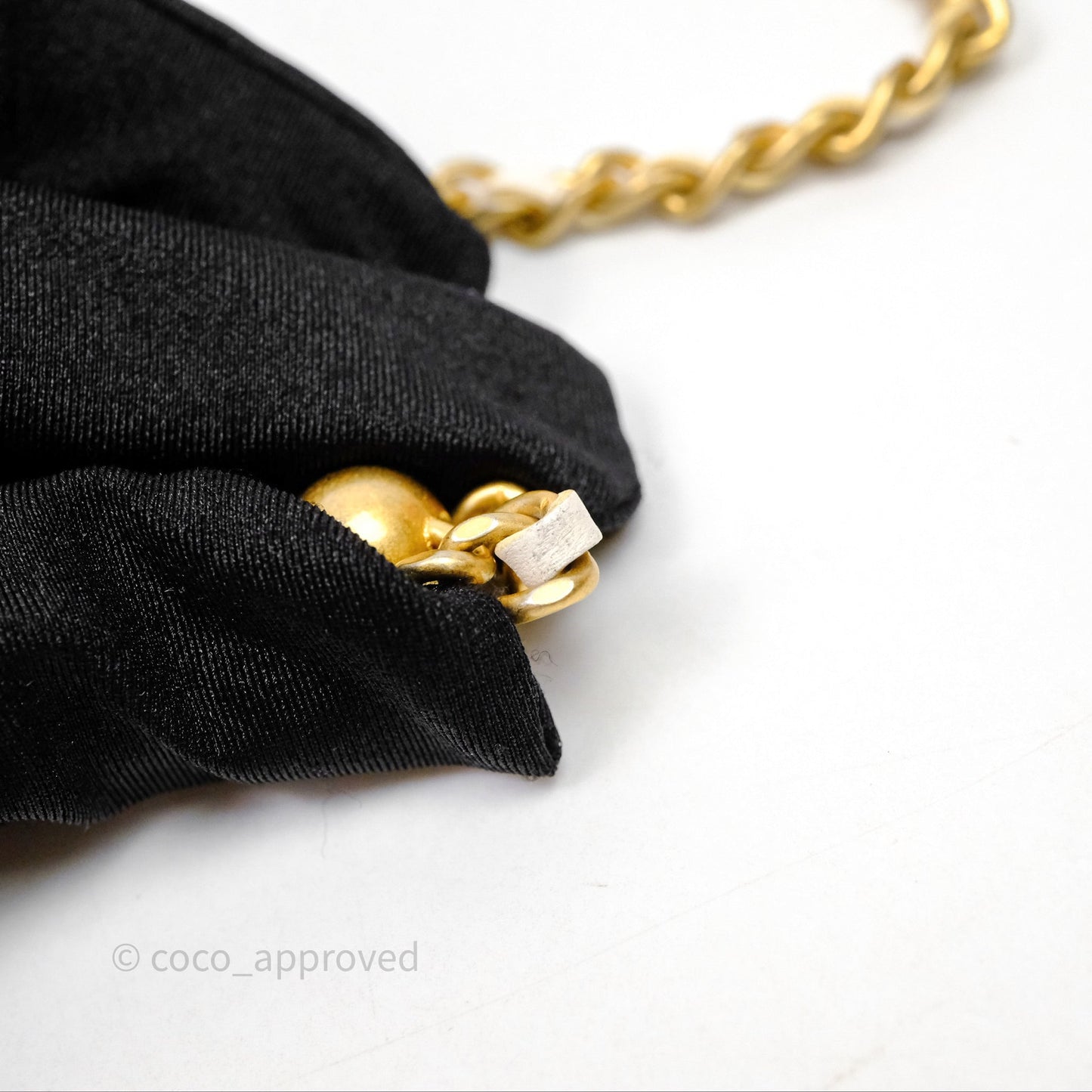 Chanel Quilted Pearl Crush Wallet on Chain WOC Ivory White Lambskin Aged Gold Hardware