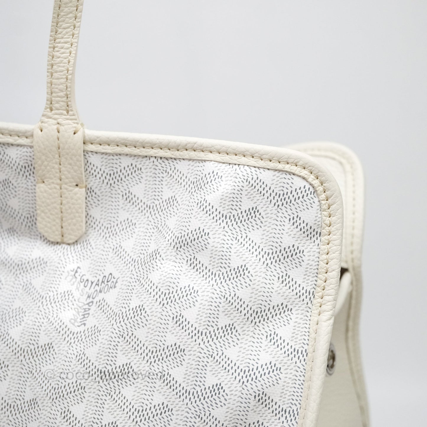 Goyard Goyardine White Sac Hardy PM