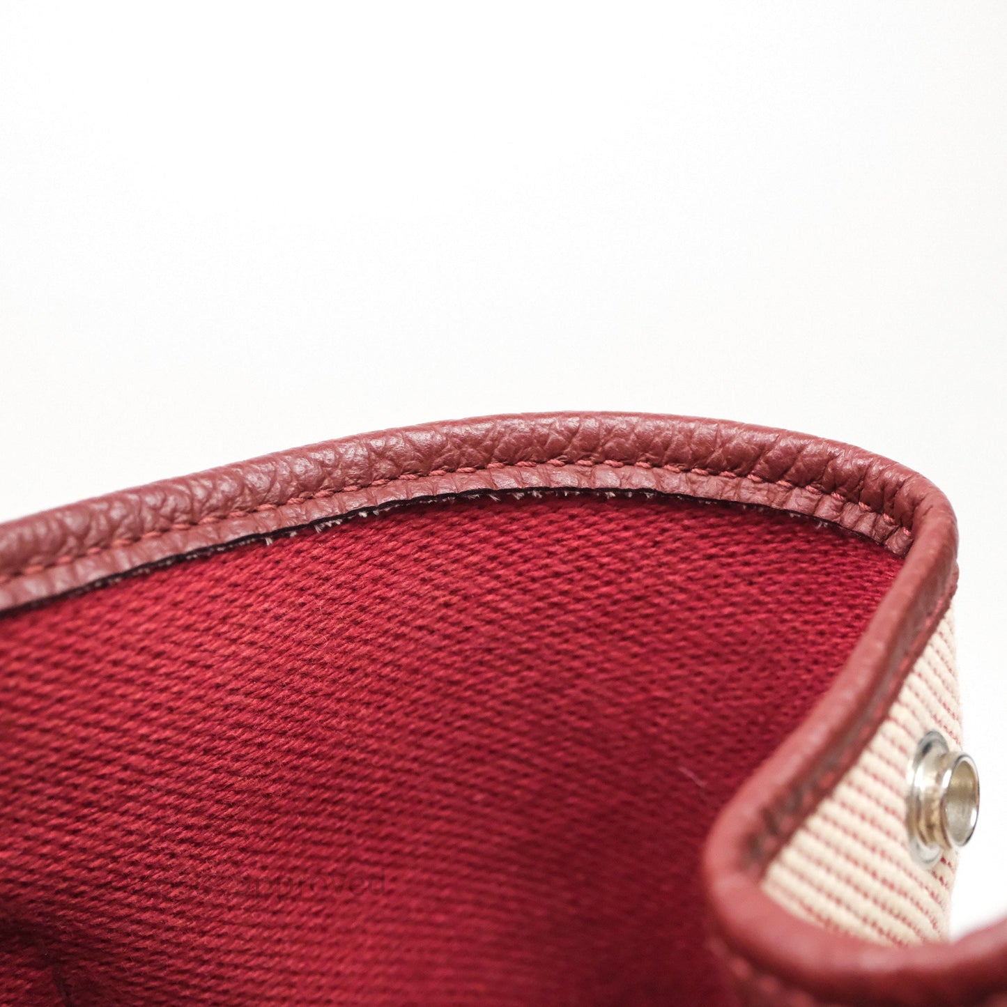 Hermes Garden Party 36 Ecru/ Rouge H 55 Palladium Hardware