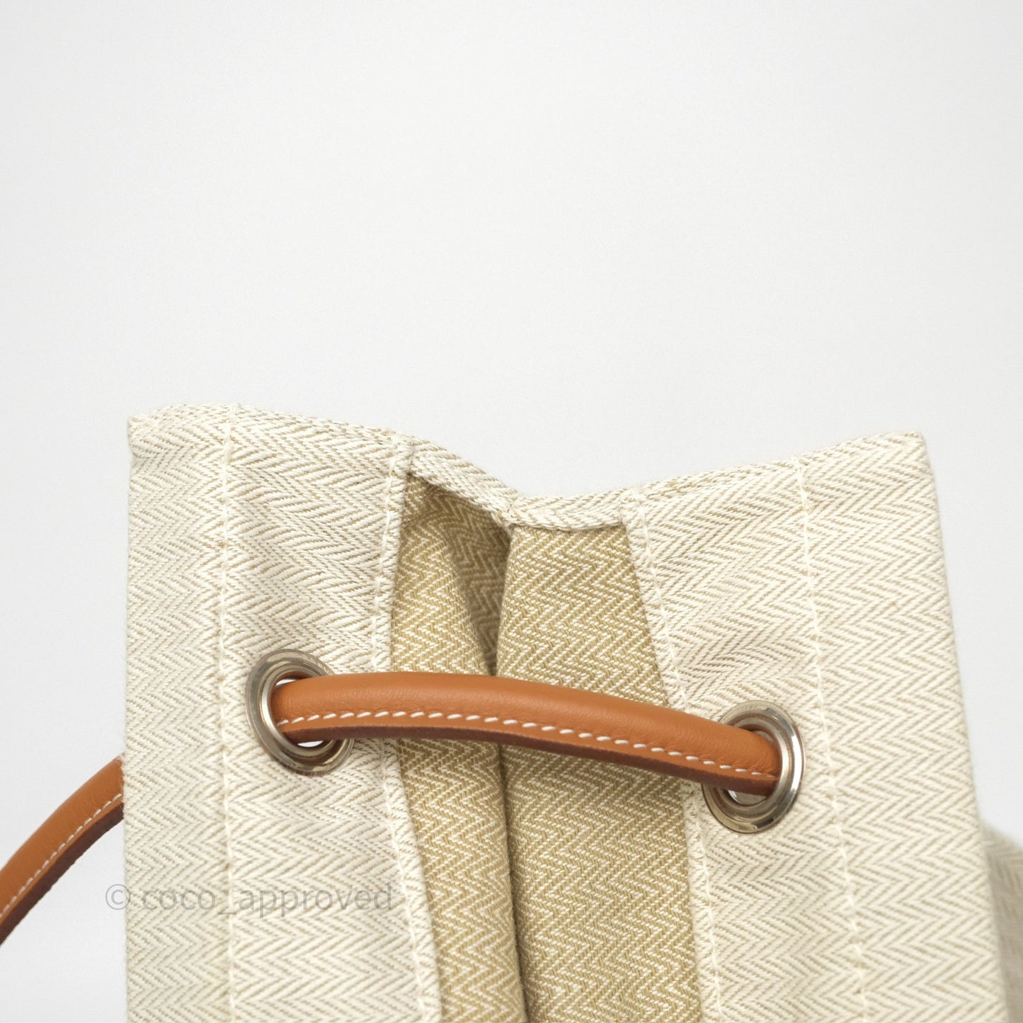 Hermès Aline Canvas Tote Bag