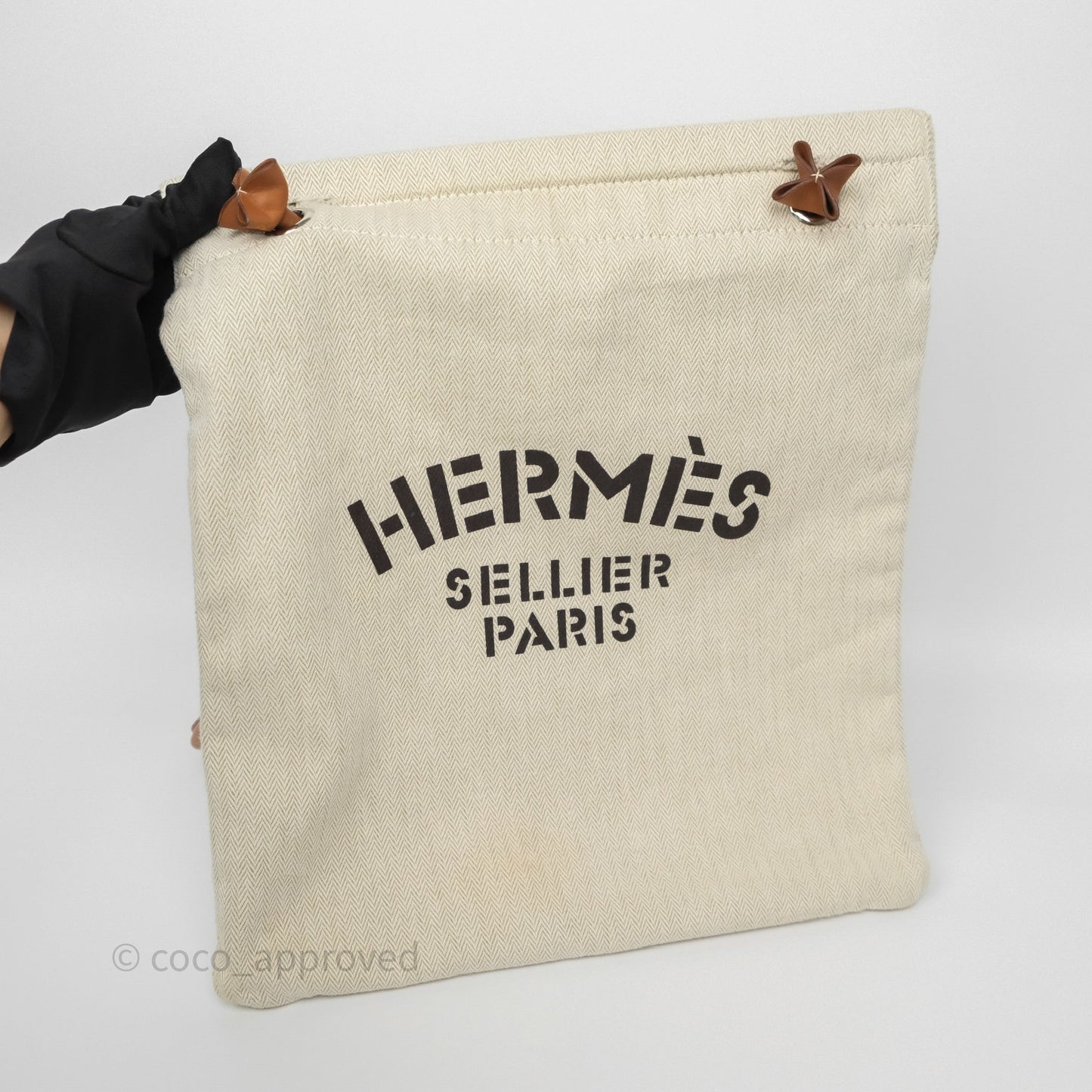 Hermès Aline Canvas Tote Bag