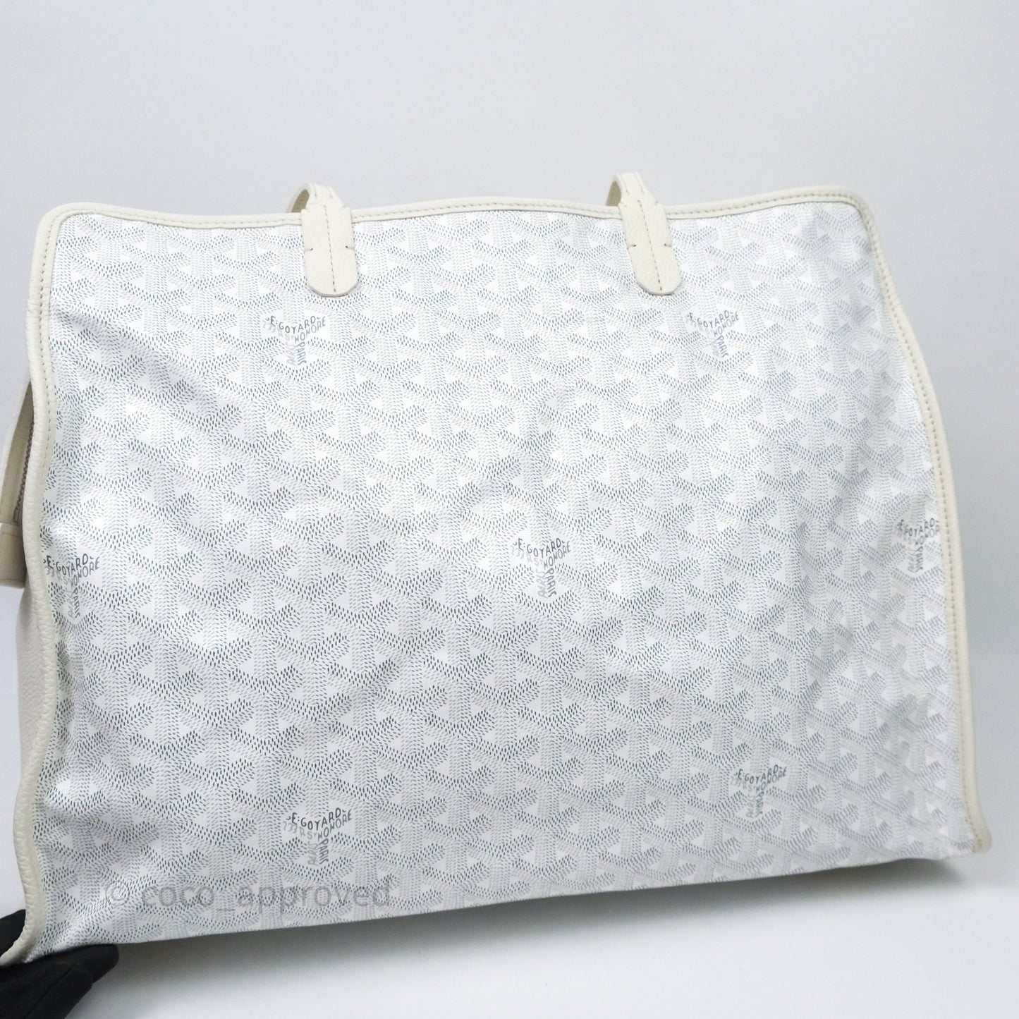 Goyard Goyardine White Sac Hardy PM