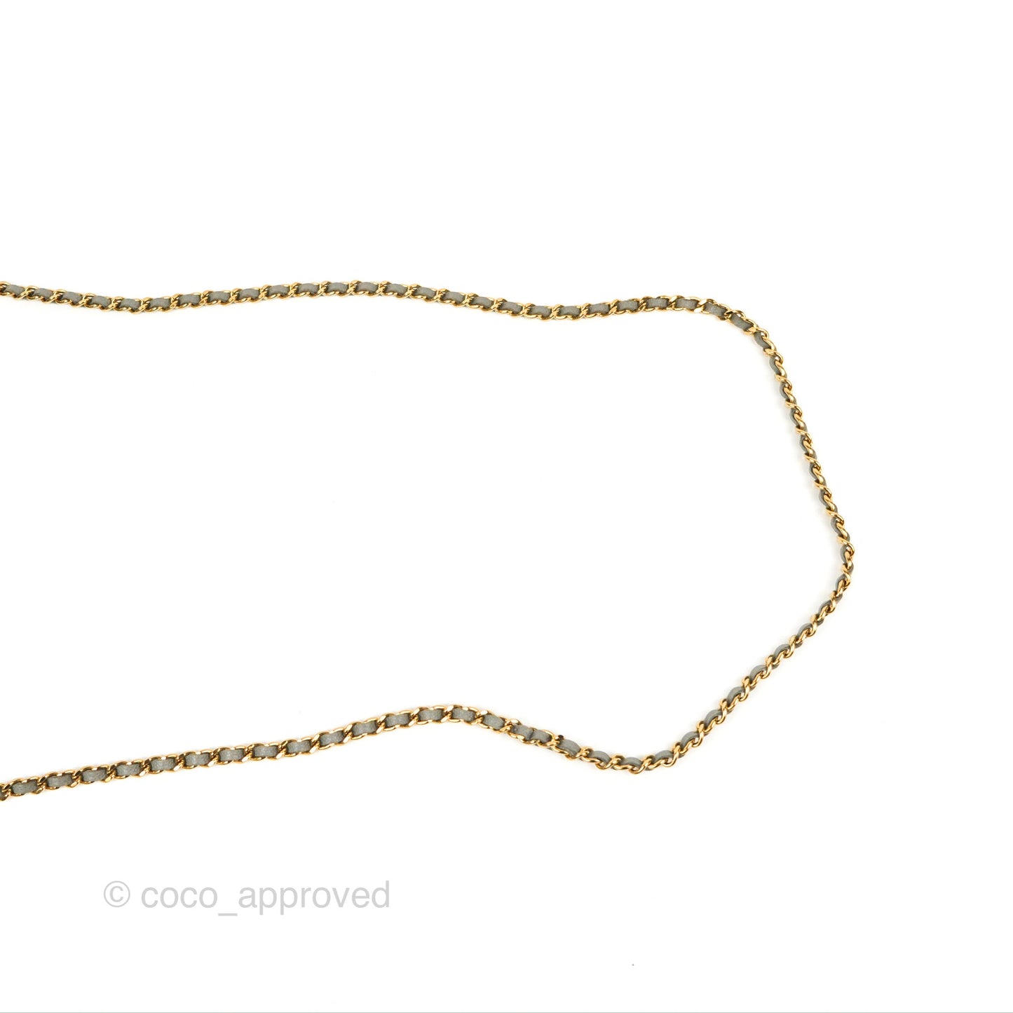 Chanel Quilted Classic Wallet on Chain WOC Grey Caviar Gold Hardware