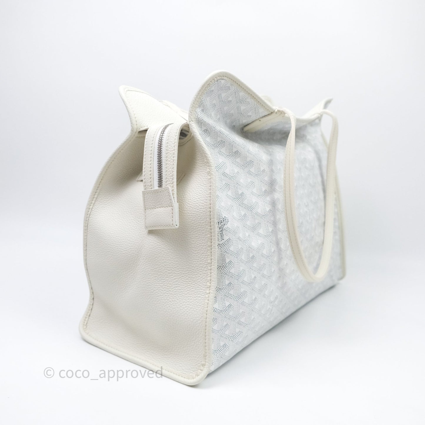 Goyard Goyardine White Sac Hardy PM