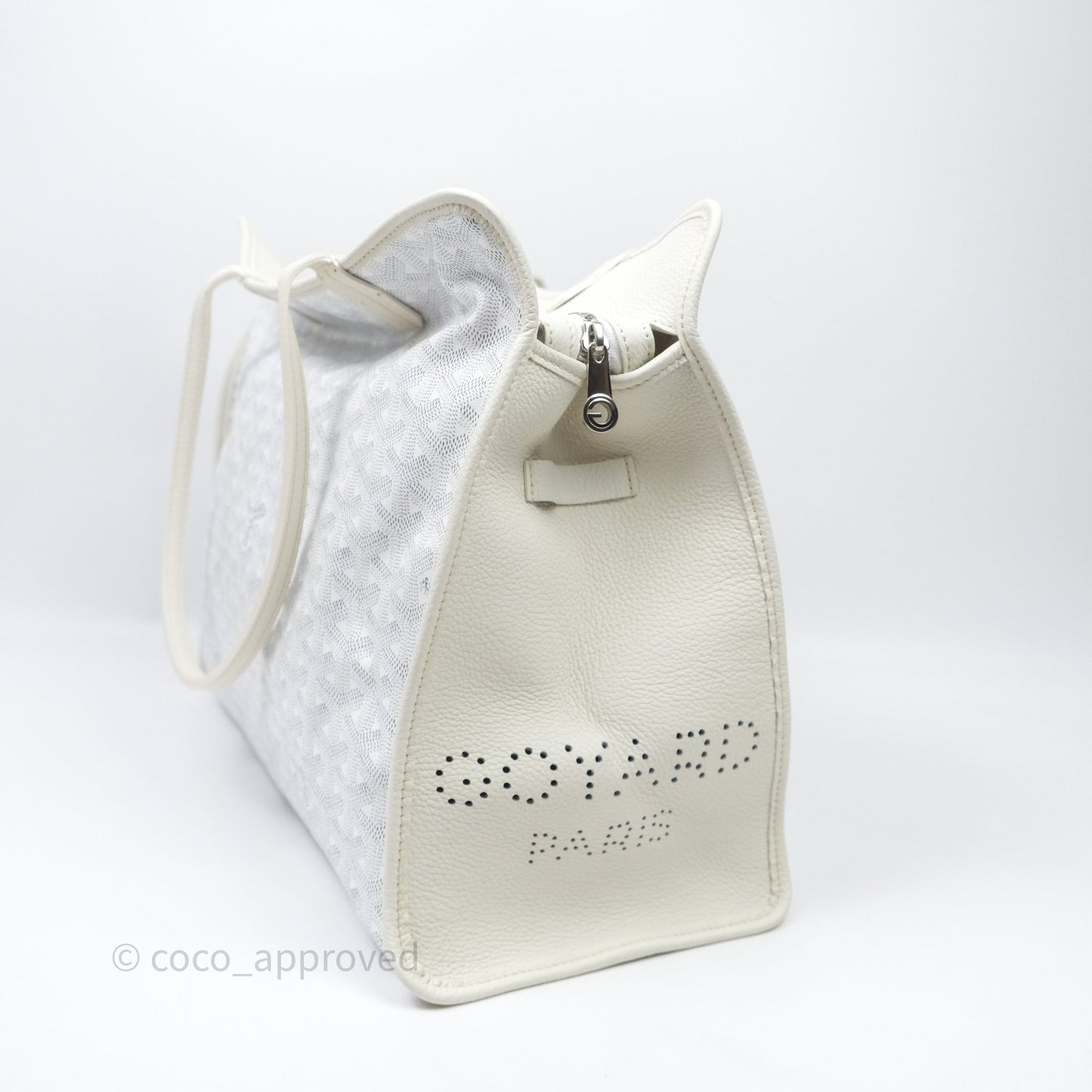 Goyard Goyardine White Sac Hardy PM