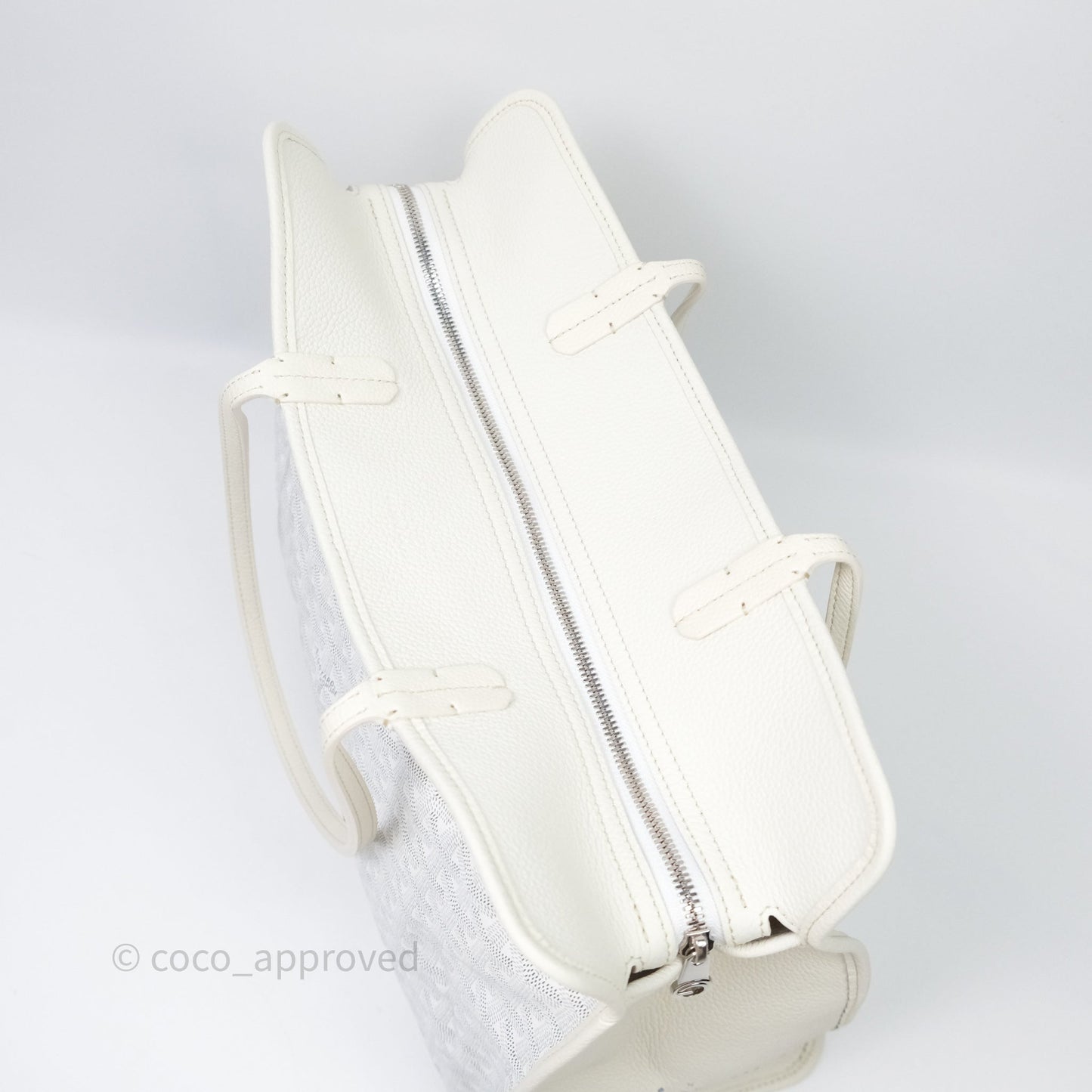 Goyard Goyardine White Sac Hardy PM