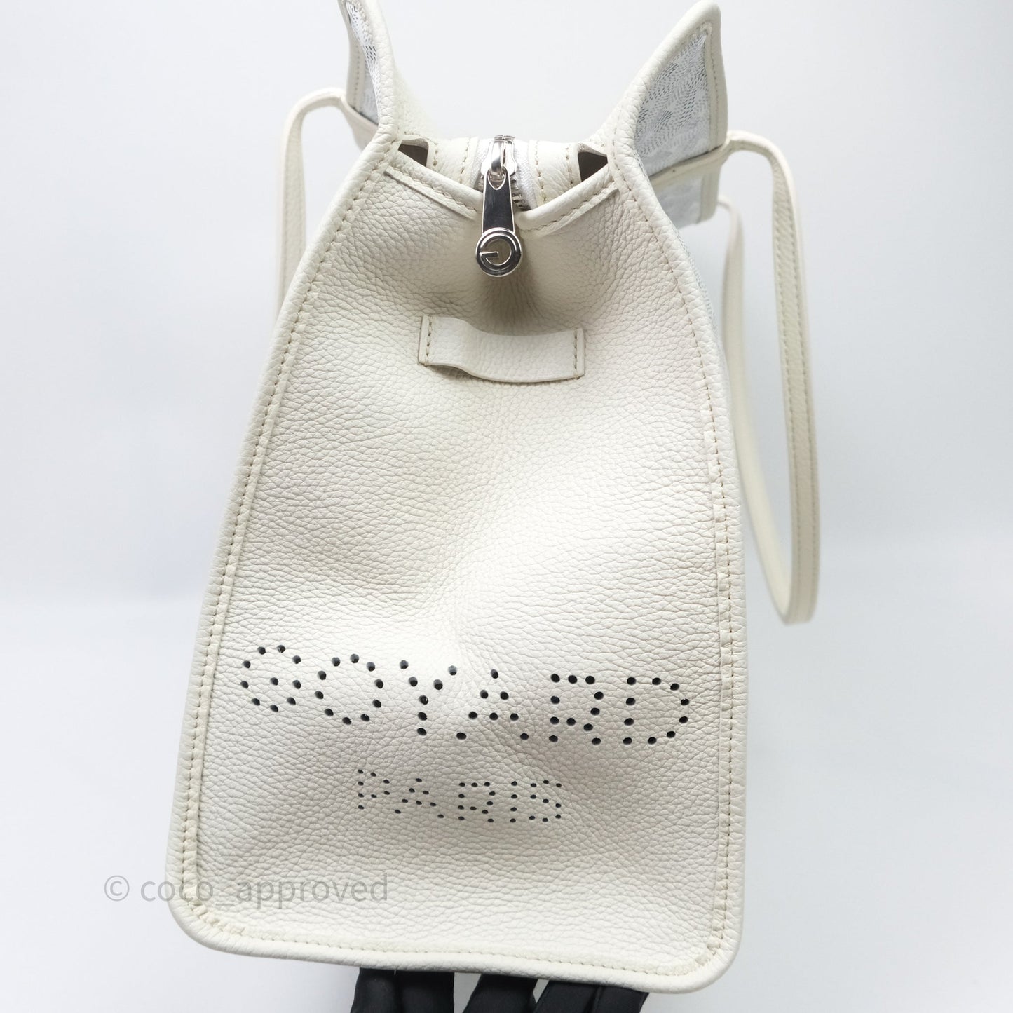 Goyard Goyardine White Sac Hardy PM