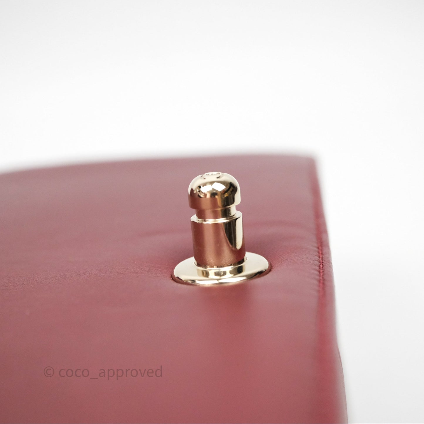 Chanel Quilted Medium Boy Dark Red Lambskin Gold Hardware