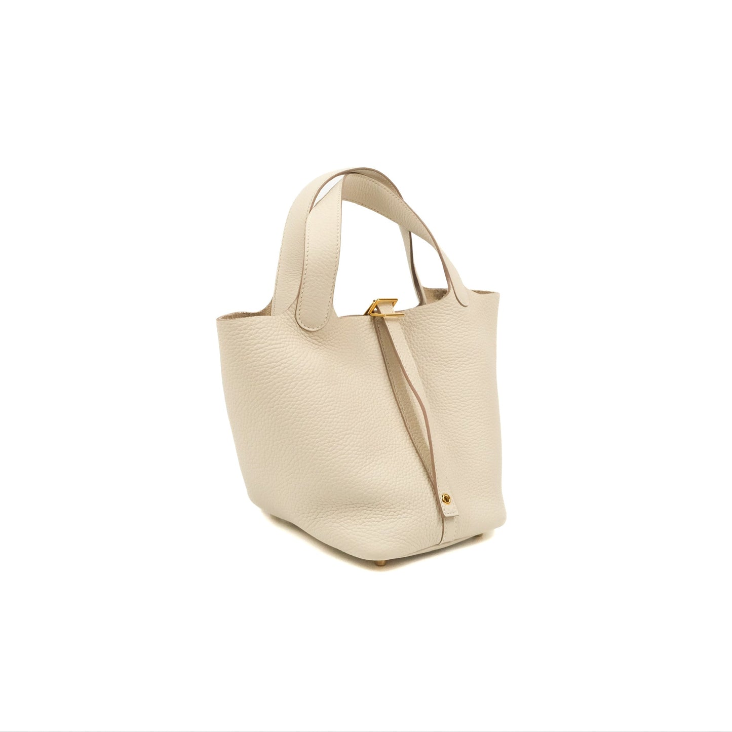 Hermès Picotin Lock 18 Craie Taurillon Clemence Gold Hardware