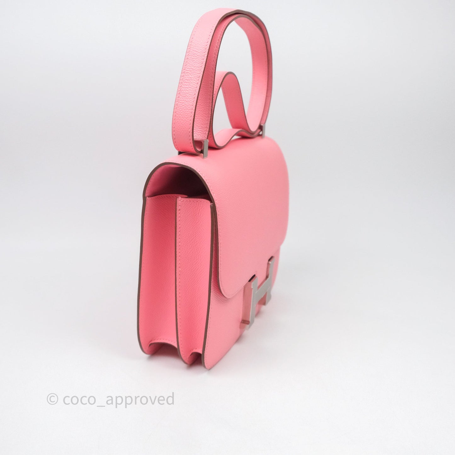 Hermès Constance 24 Rose Confetti Epsom Palladium Hardware