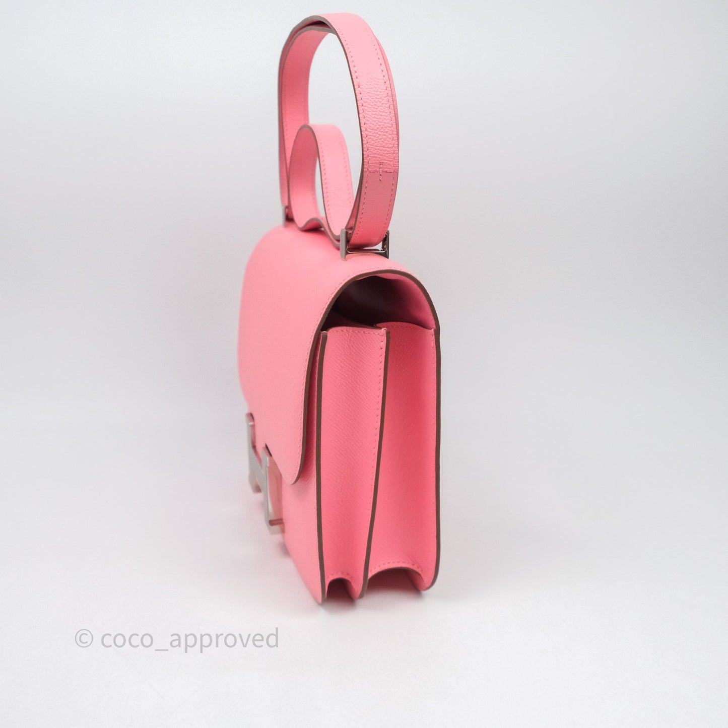 Hermès Constance 24 Rose Confetti Epsom Palladium Hardware