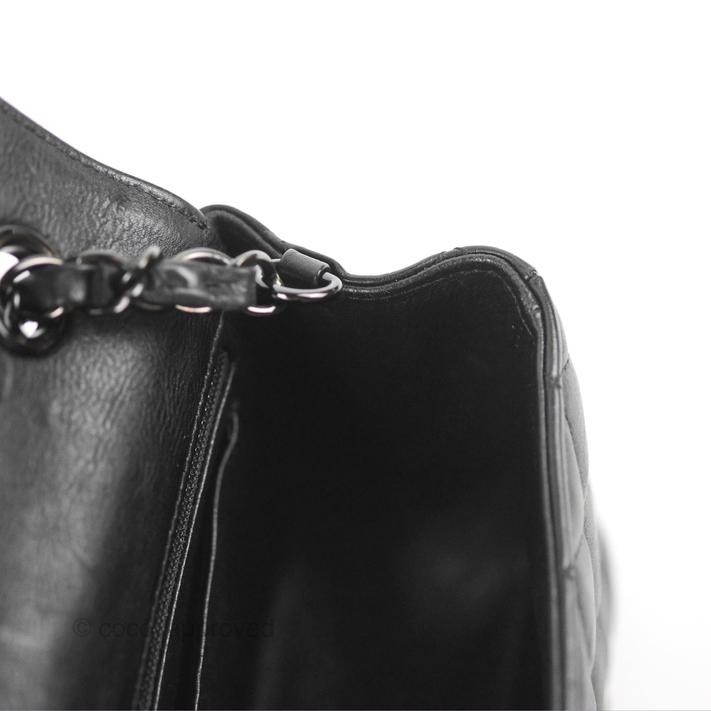 Chanel Quilted Mini Rectangular Flap So Black Crumpled Calfskin