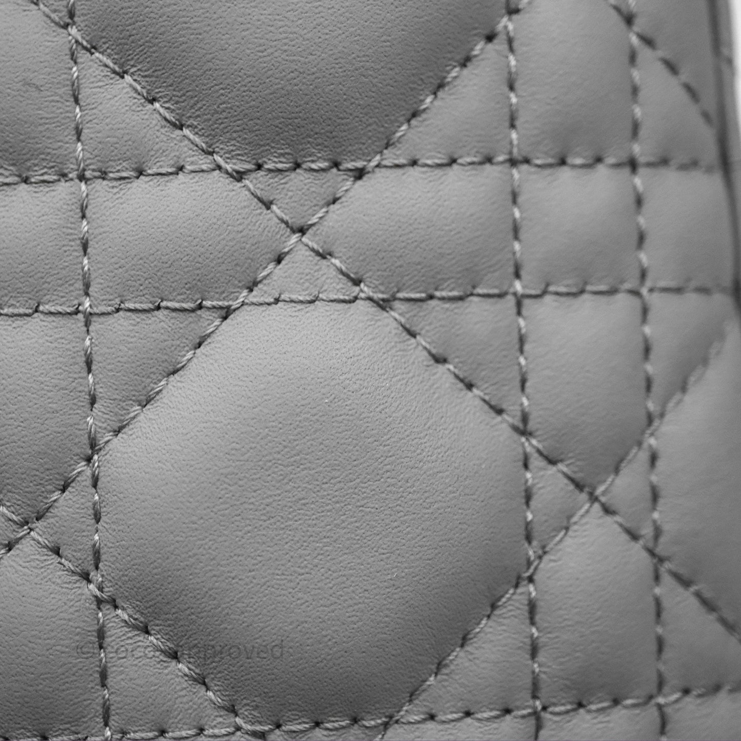 Christian Dior Small Lady Dior My ABCDior Bag Ultra Matte Gray Cannage Calfskin