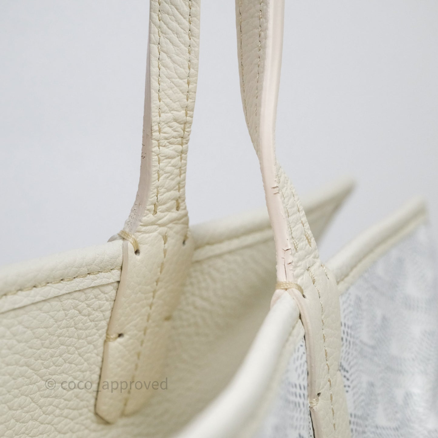 Goyard Goyardine White Sac Hardy PM