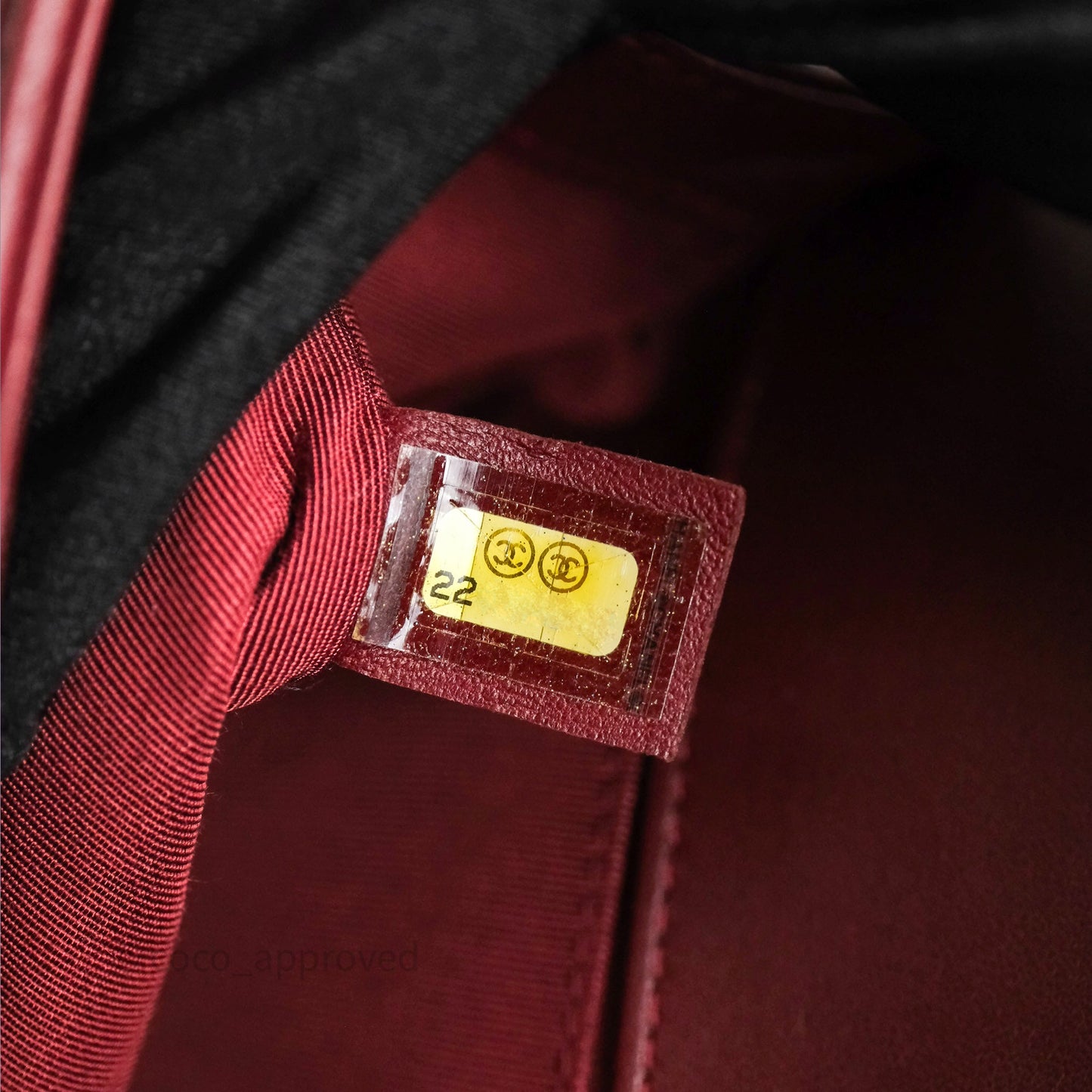 Chanel Quilted Medium Boy Dark Red Lambskin Gold Hardware
