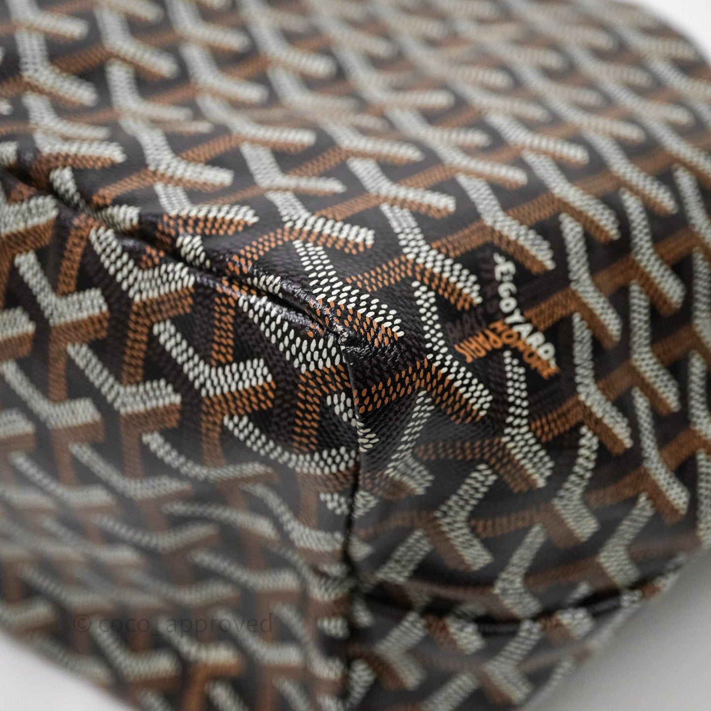 Goyard St Louis Tote PM Tan Black