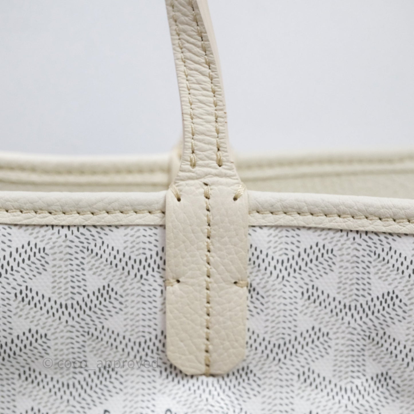 Goyard Goyardine White Sac Hardy PM