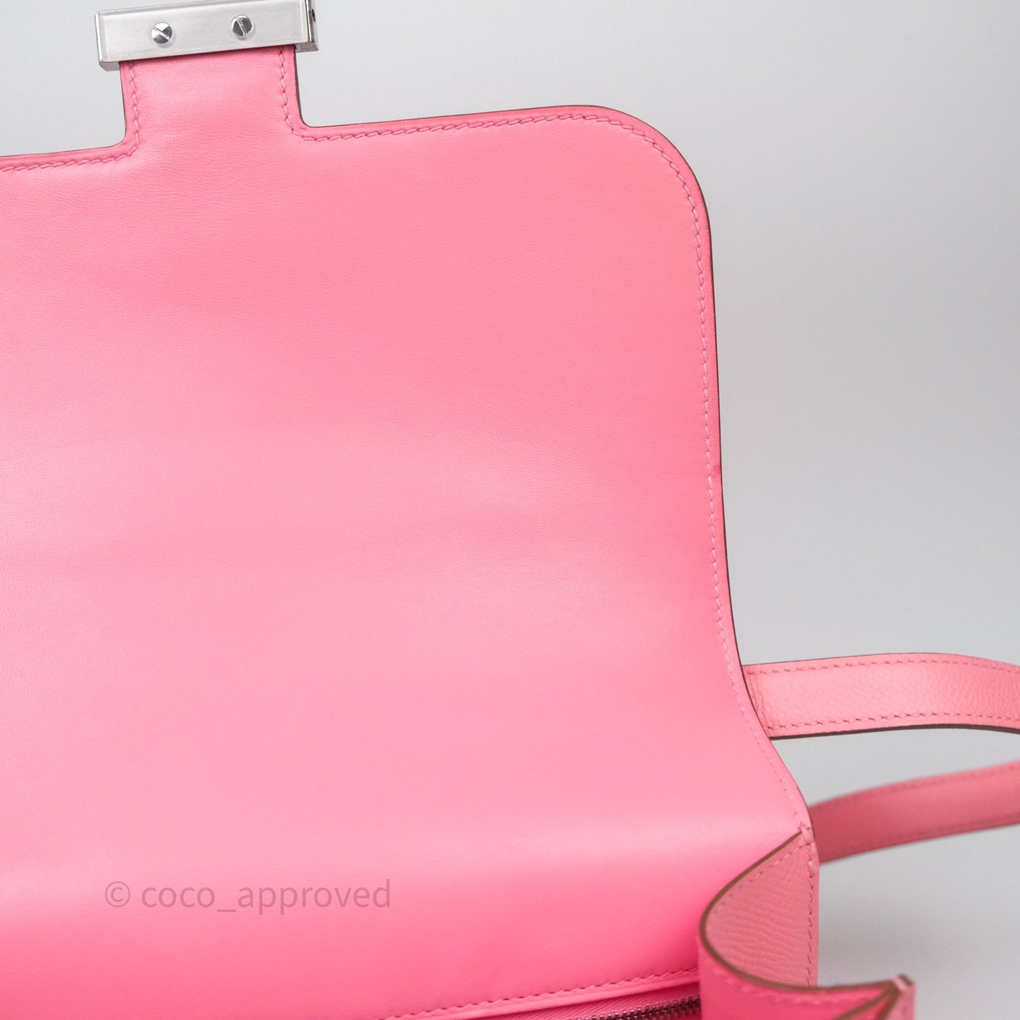 Hermès Constance 24 Rose Confetti Epsom Palladium Hardware