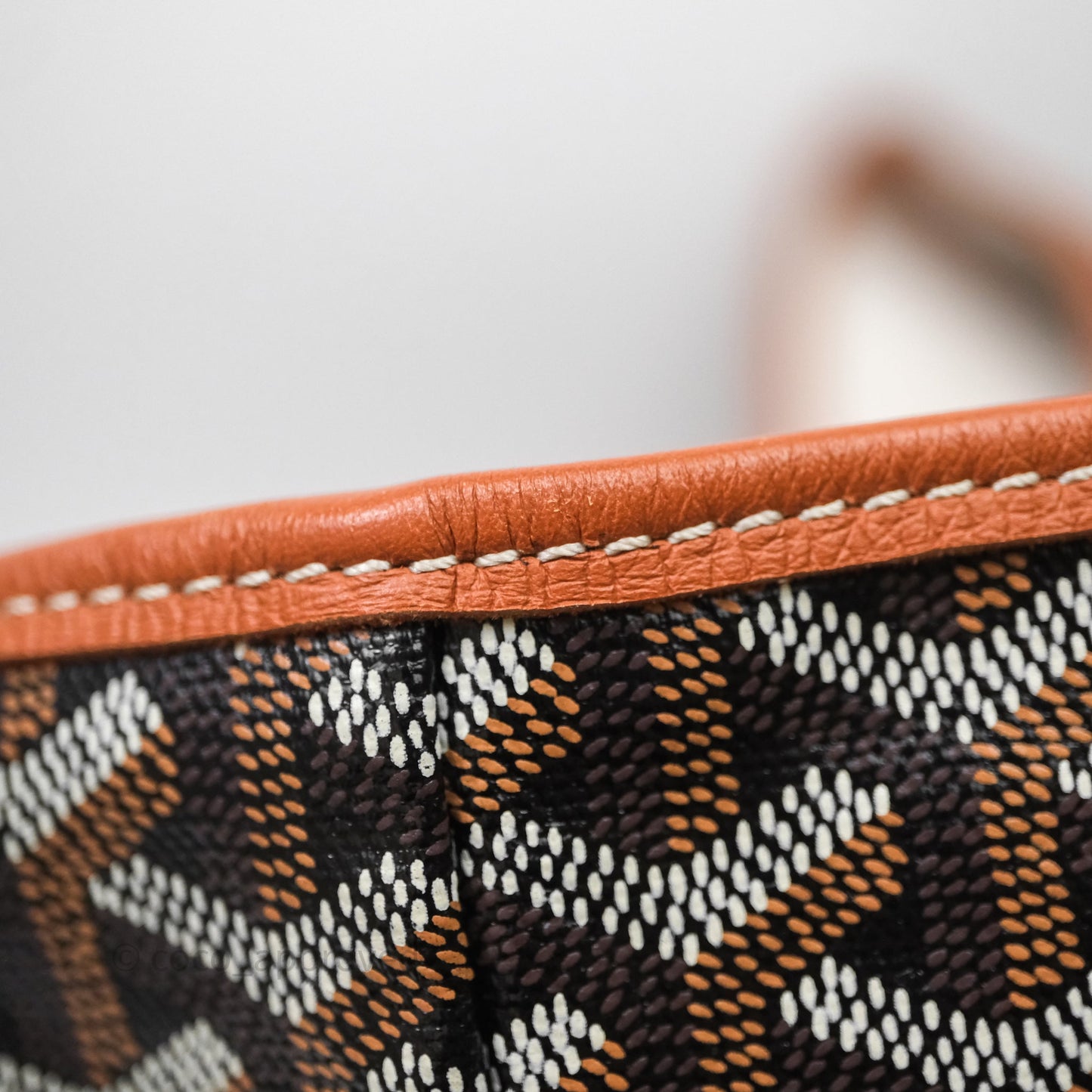 Goyard St Louis Tote PM Tan Black
