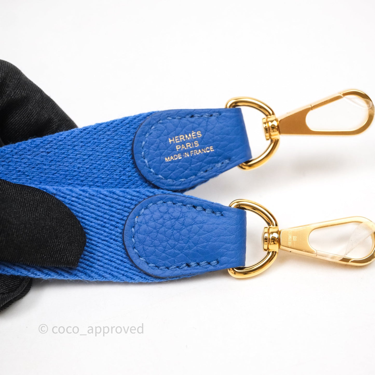 Hermes Mini Evelyne Bleu France 71 Amazone Taurillon Maurice Gold Hardware