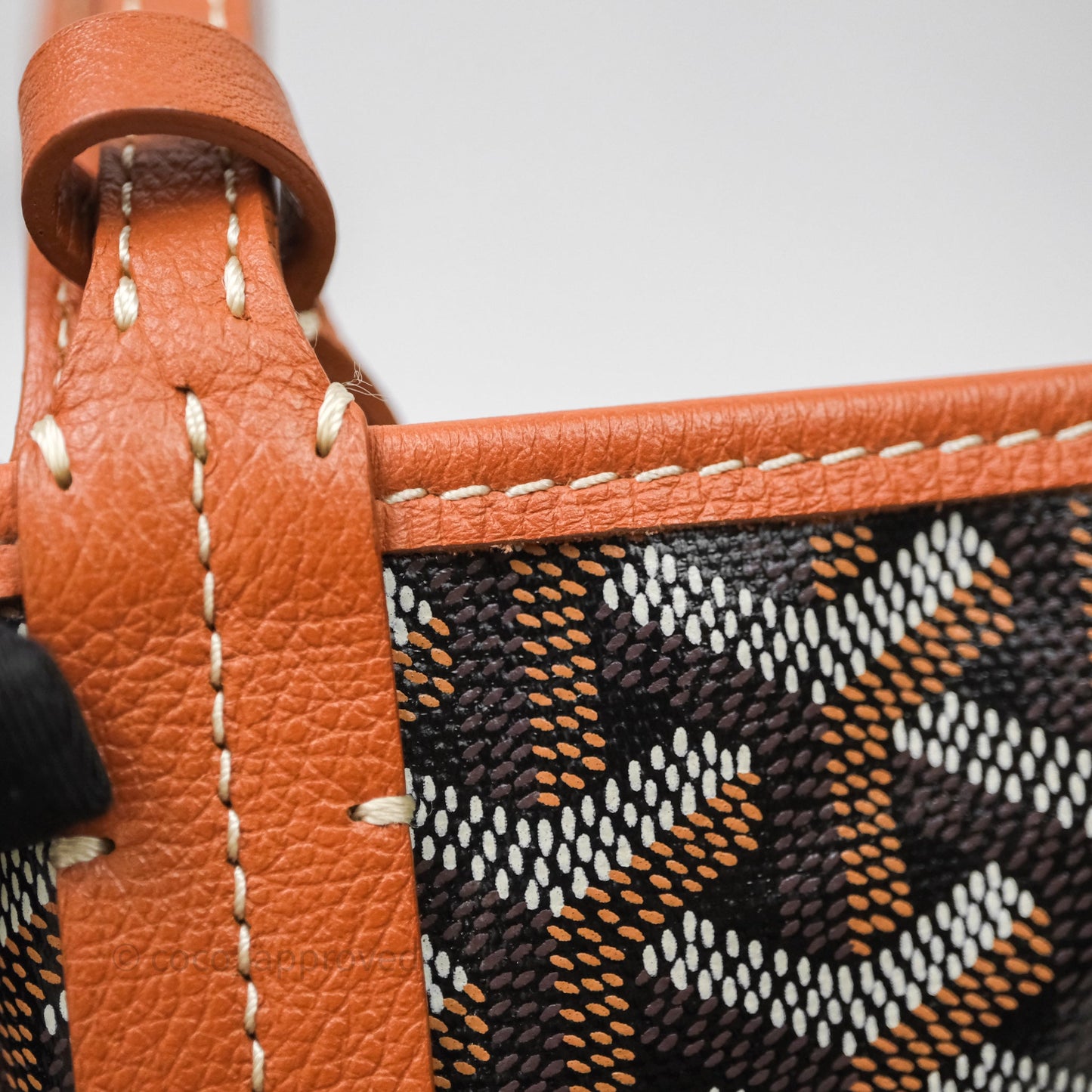 Goyard St Louis Tote PM Tan Black