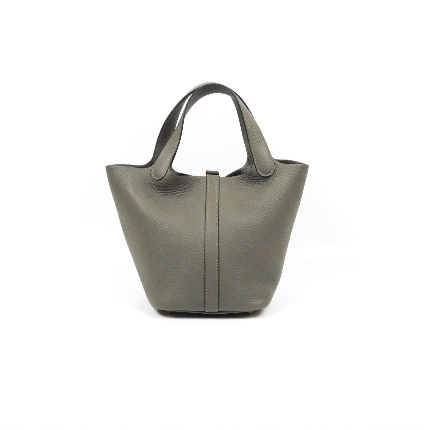 Hermès Picotin Lock 18 Gris Meyer 0L Taurillon Clemence Gold Hardware