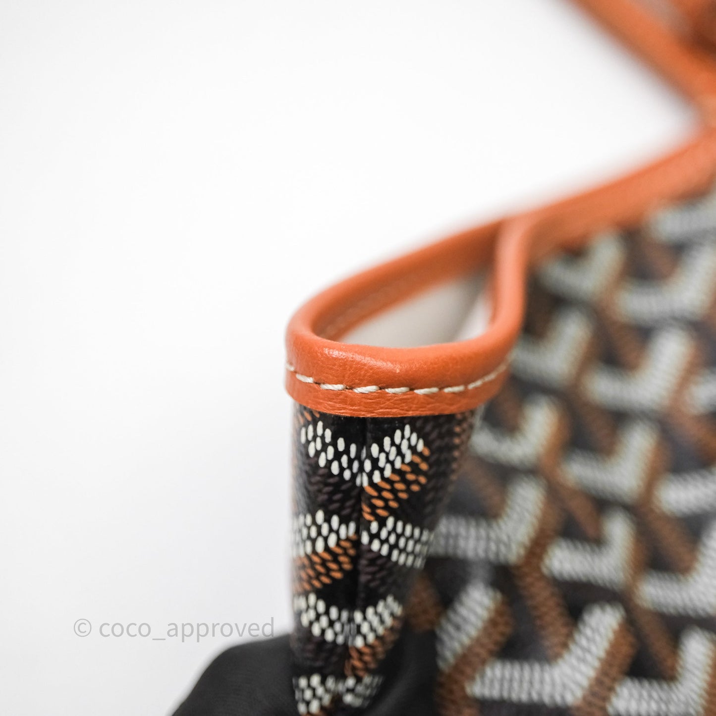 Goyard St Louis Tote PM Tan Black