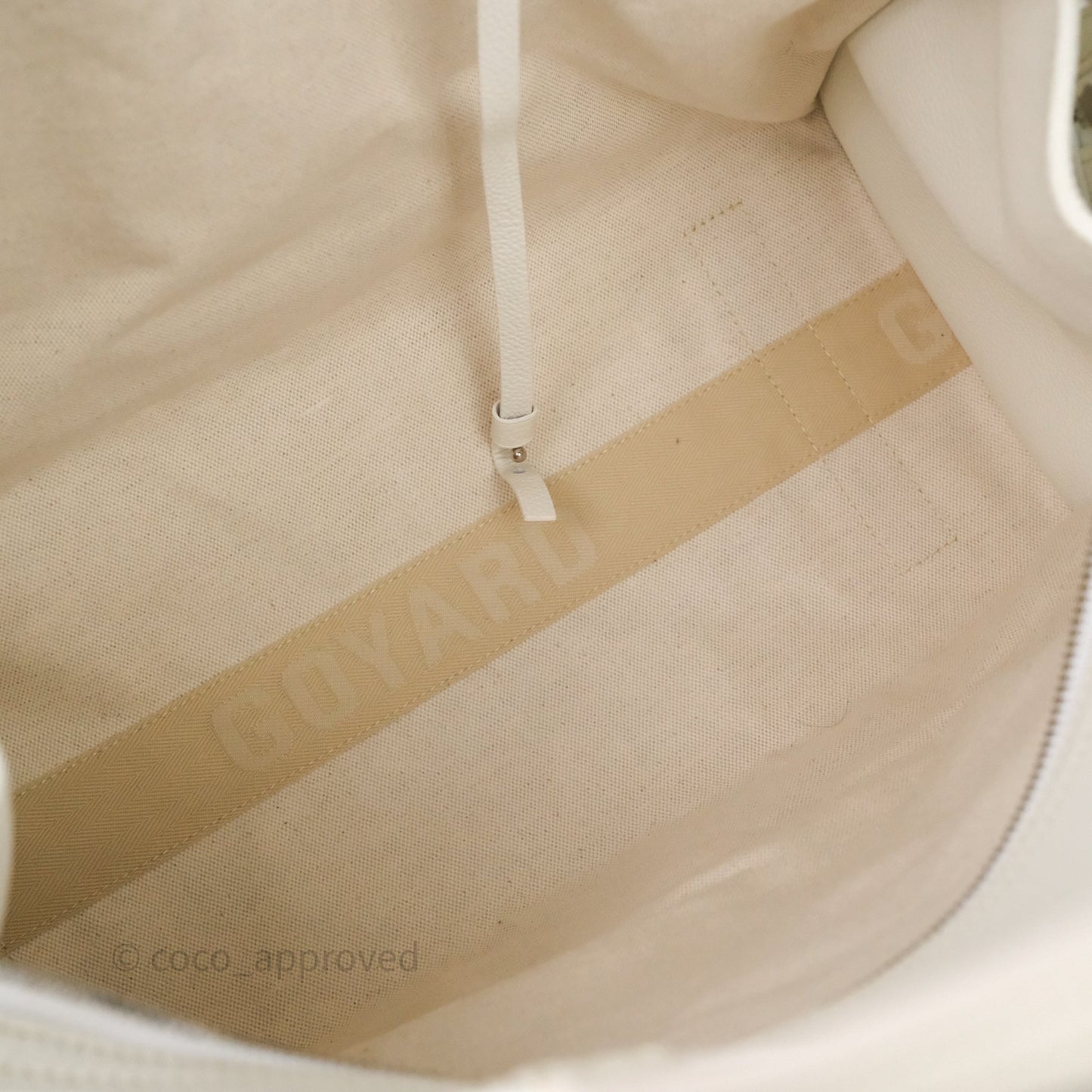 Goyard Goyardine White Sac Hardy PM