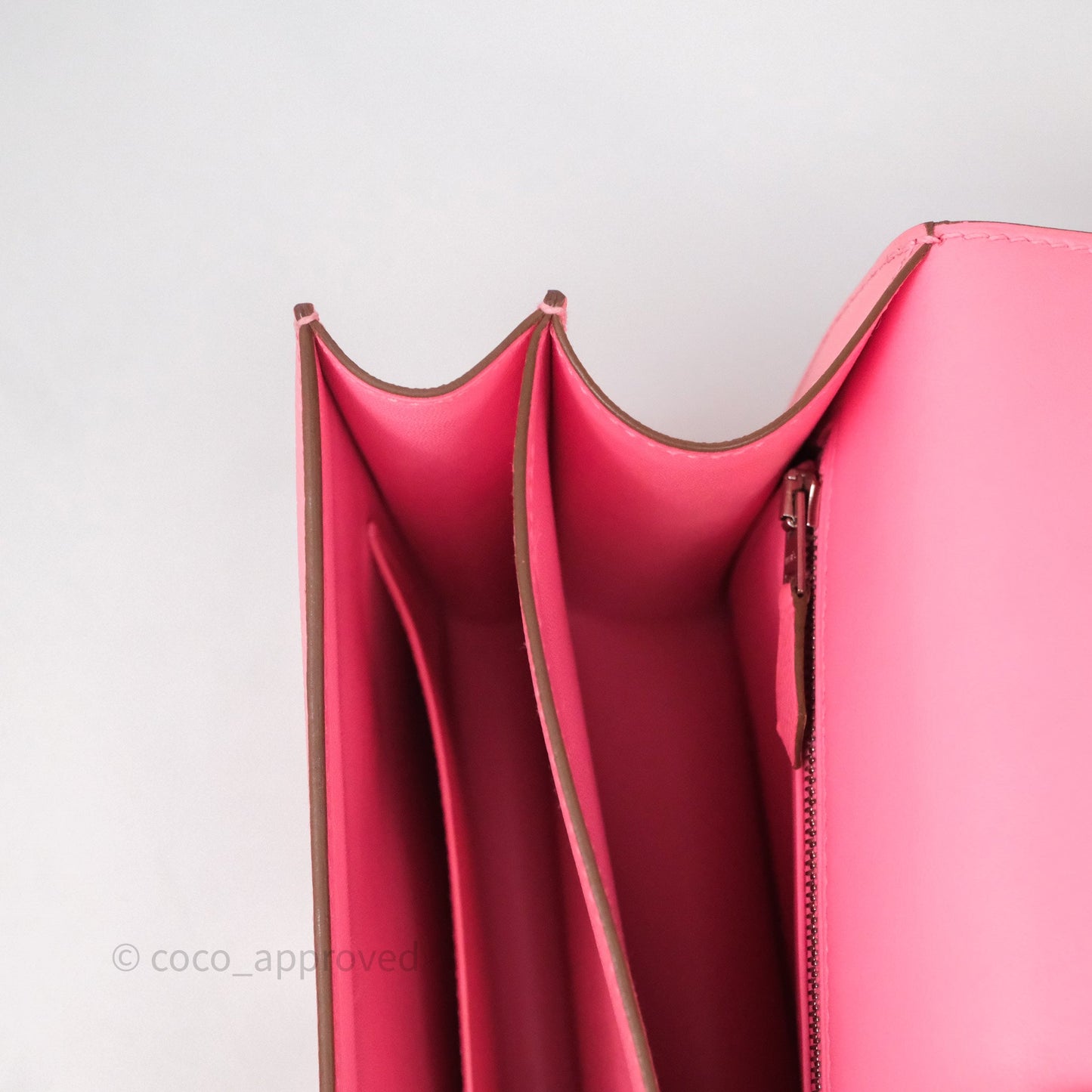 Hermès Constance 24 Rose Confetti Epsom Palladium Hardware